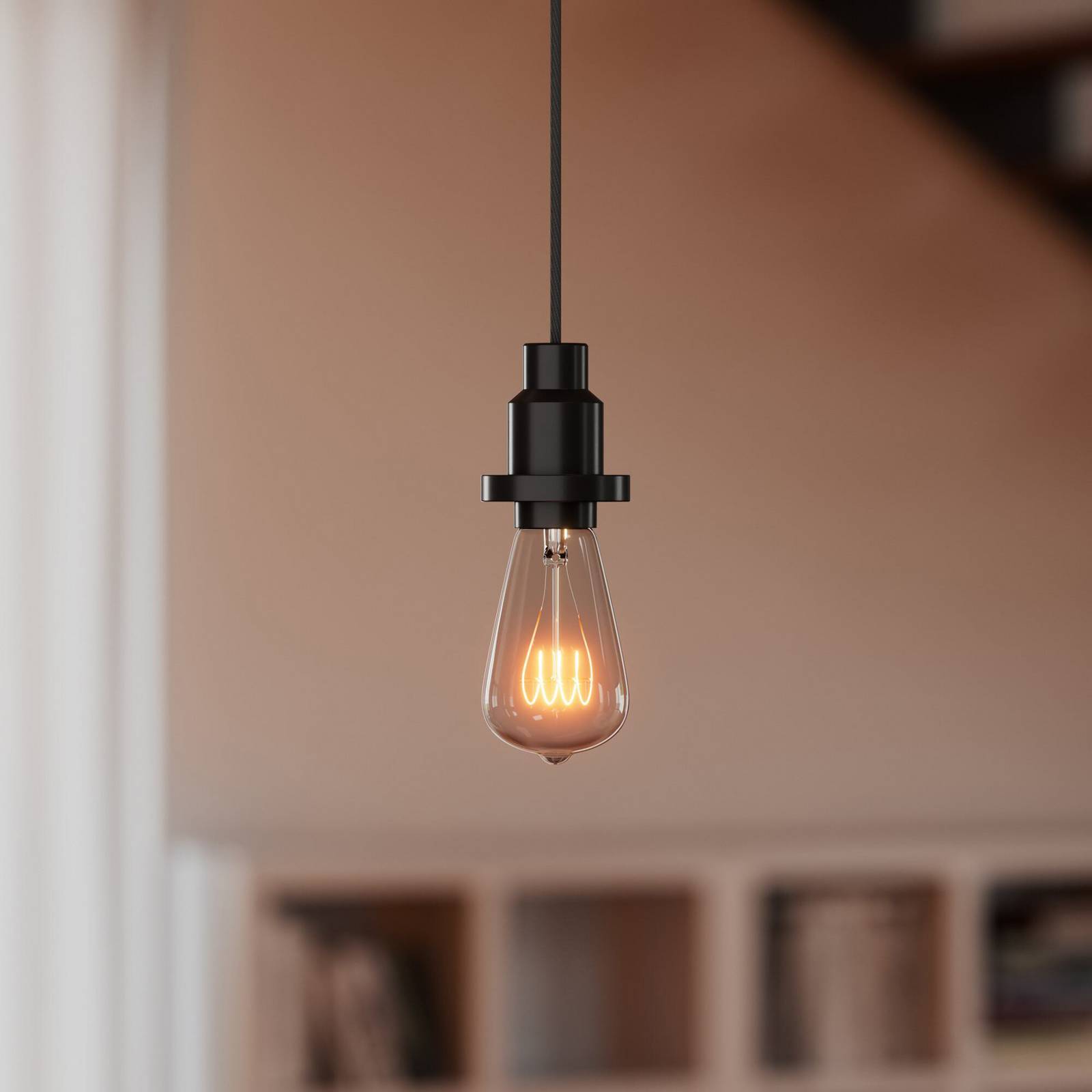 OSRAM Hängeleuchte VINTAGE 1906, schwarz, Metall, Ø 6,8 cm günstig online kaufen