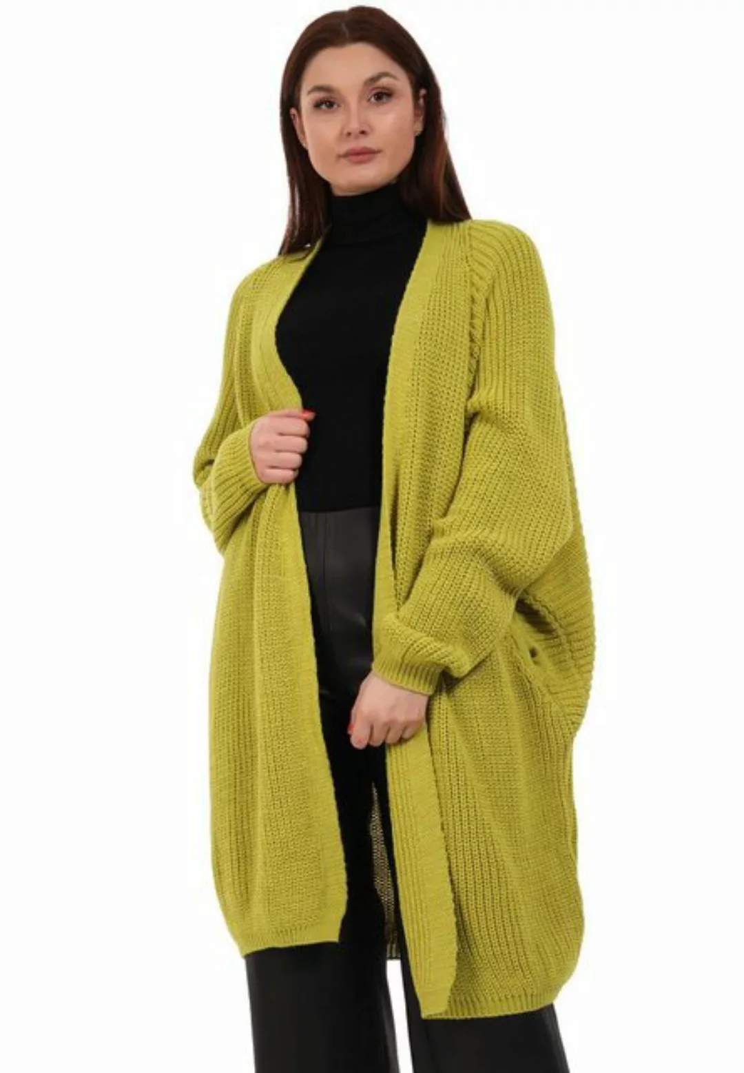 YC Fashion & Style Cardigan Oversize Cardigan Strickjacke Basic verschlussl günstig online kaufen