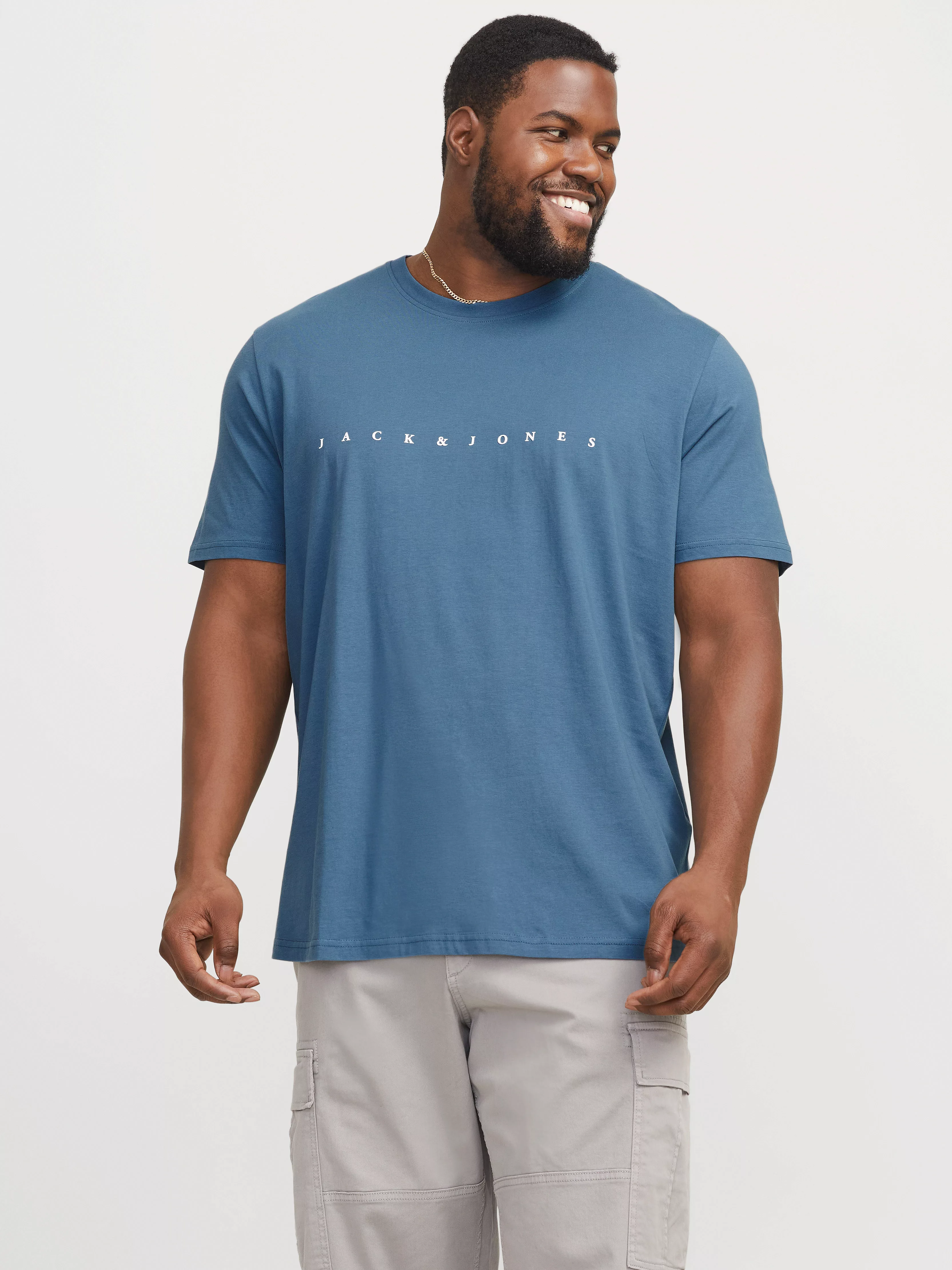 Jack & Jones PlusSize Rundhalsshirt "JJESTAR JJ TEE SS NOOS PLS", mit Logo günstig online kaufen