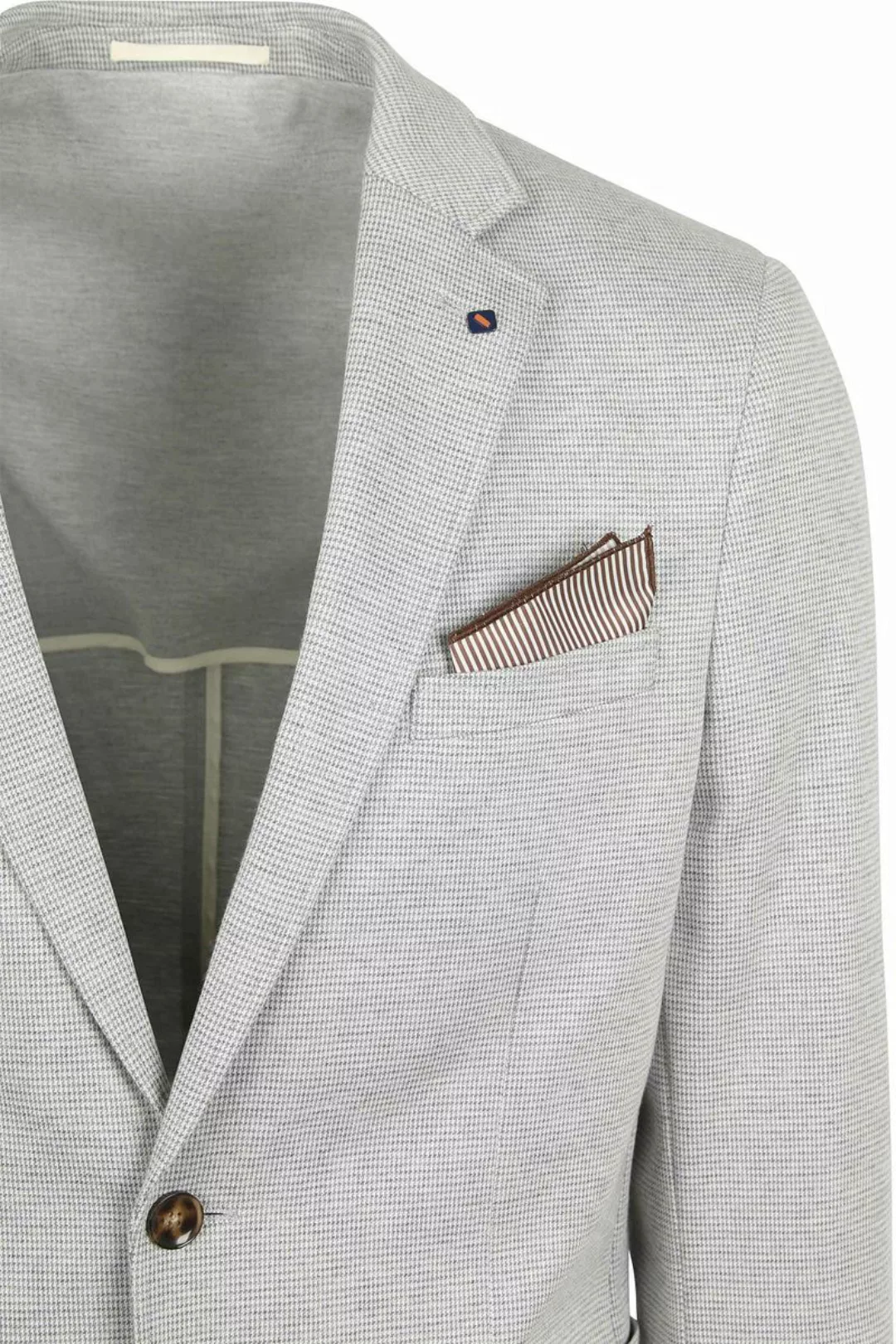 Suitable Blazer Face Druck Mist Grau - Größe 46 günstig online kaufen