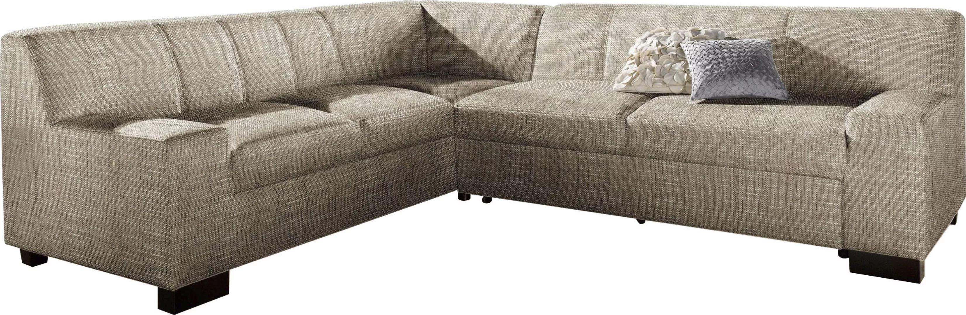 DOMO collection Ecksofa »Norma Top, elegant und modern, flache Armlehnen, L günstig online kaufen