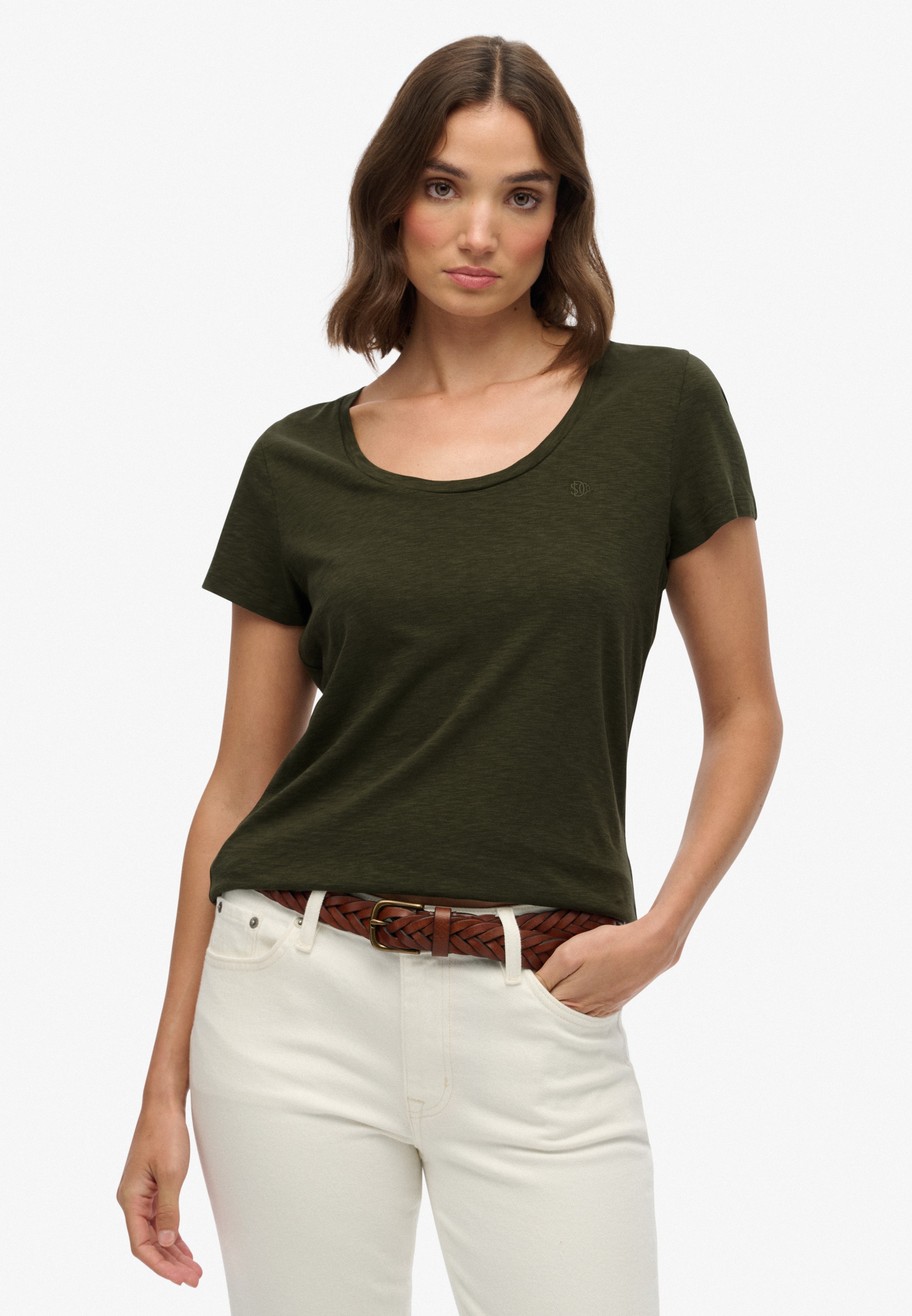 Superdry T-Shirt "STUDIOS SCOOP NECK TEE" günstig online kaufen