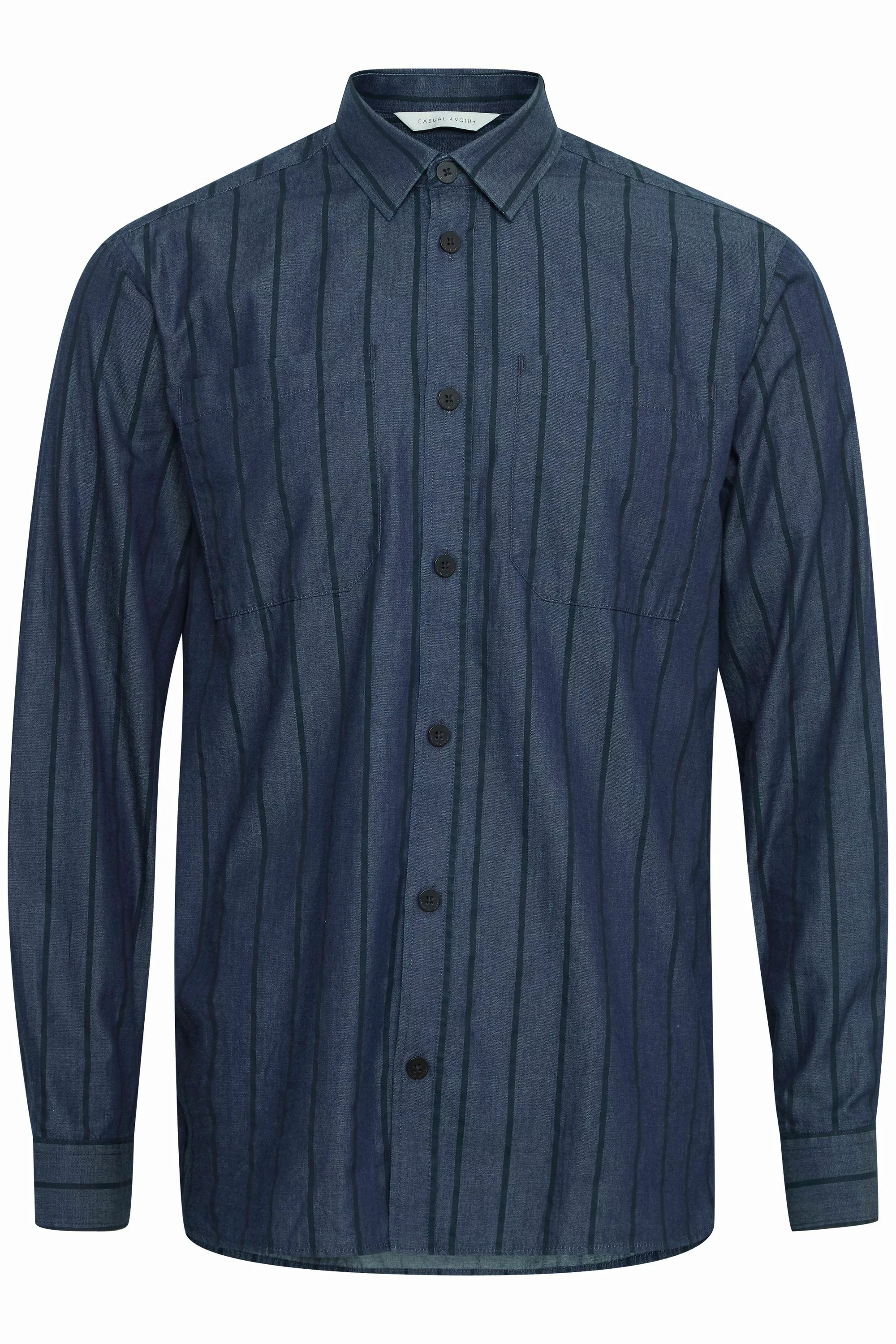 Casual Friday Langarmhemd Alvin striped overshirt 20504247 günstig online kaufen