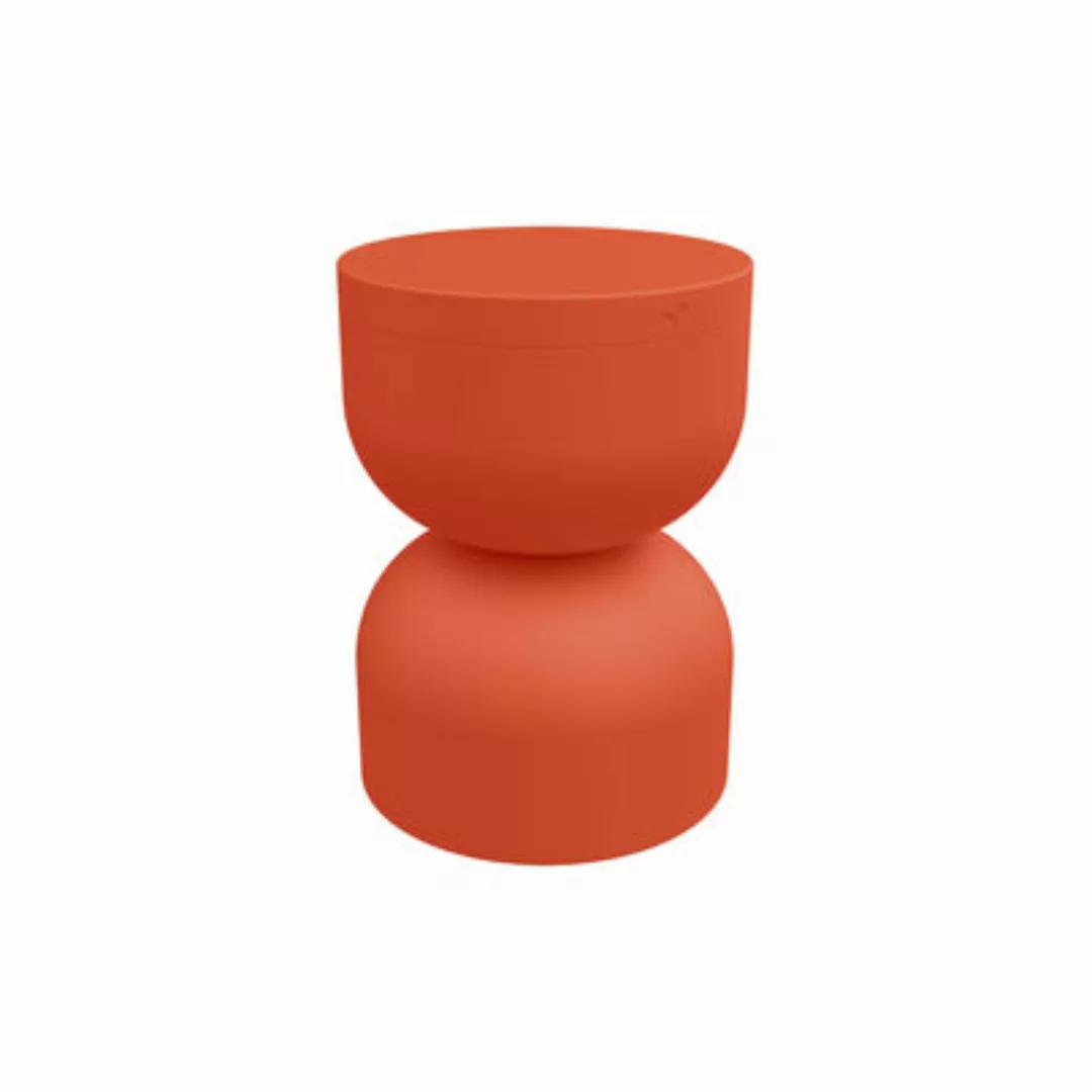 Hocker Piapolo metall orange / Staufach - Fermob - Orange günstig online kaufen