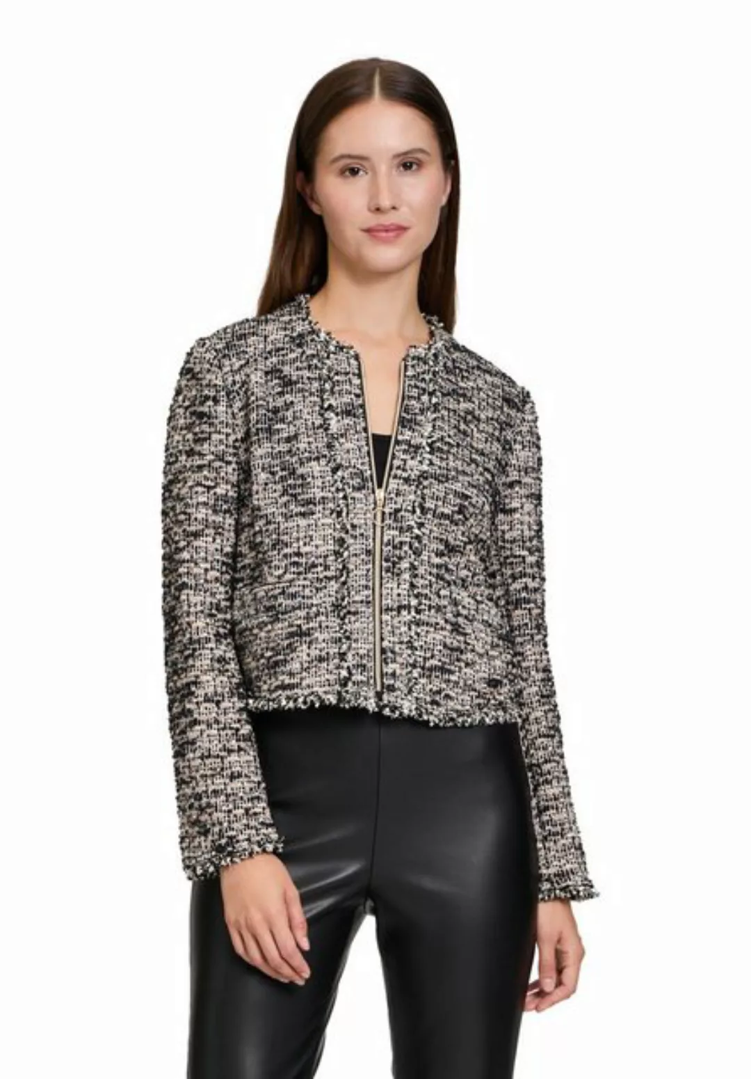 Betty Barclay Jackenblazer Betty Barclay Blazer-Jacke mit Fransen Material günstig online kaufen