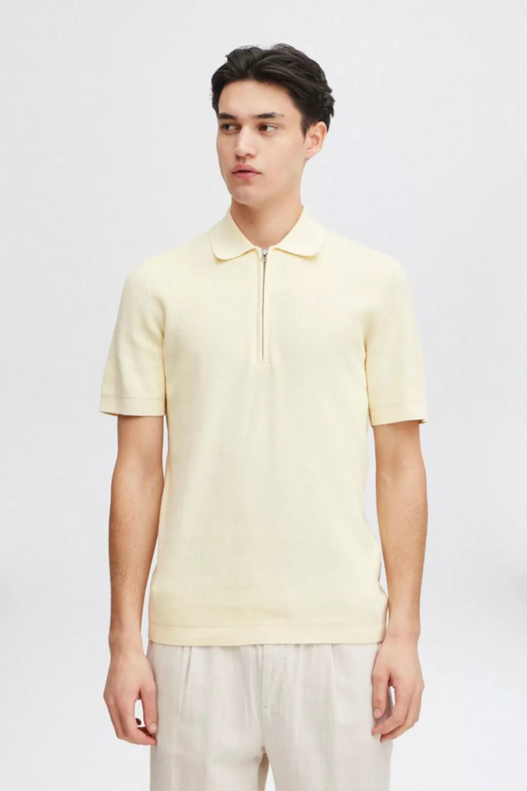 Casual Friday Poloshirt CFKarl knit polo with halfzip sommerliches Poloshir günstig online kaufen