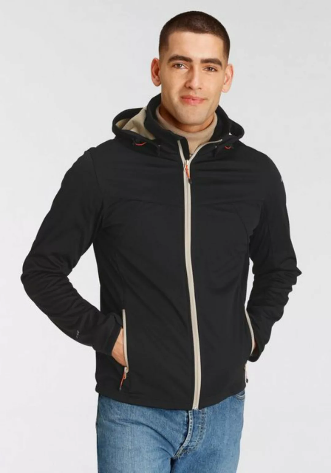 Icepeak Softshelljacke "H SOFTSHELLJACKE BIGGS", mit Kapuze günstig online kaufen