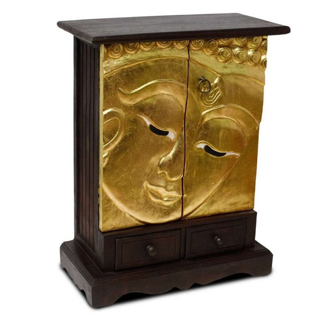 Oriental Galerie Mehrzweckschrank Schrank Gesicht Buddha mit Schubladen Gol günstig online kaufen