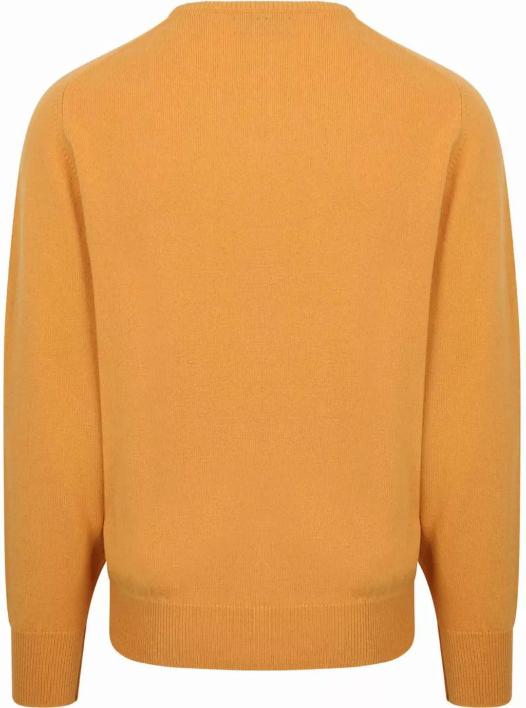 William Lockie V-Ausschnitt Pullover Lammwolle Gelb - Größe XXL günstig online kaufen