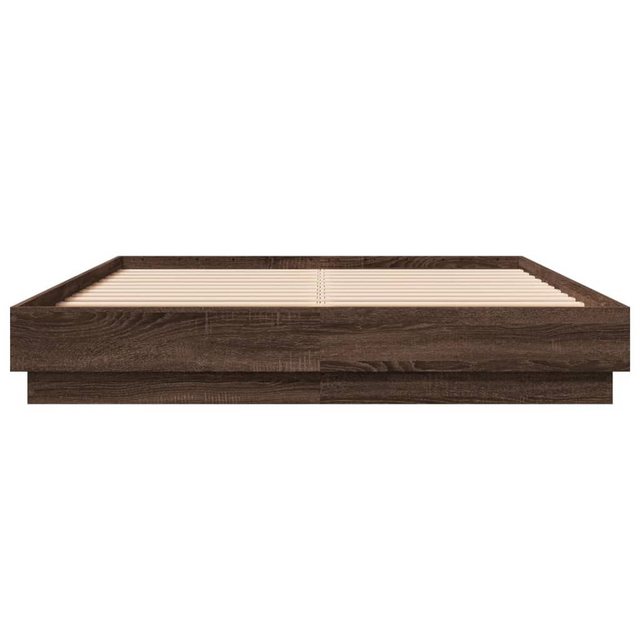 furnicato Bettgestell Braun Eichen-Optik 120x200 cm Holzwerkstoff (1-tlg) günstig online kaufen