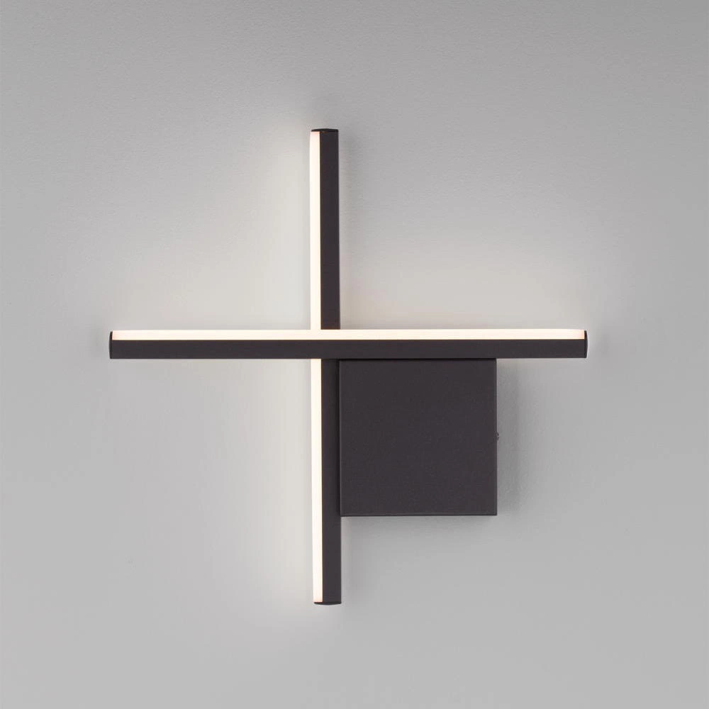 LED Wandleuchte Cross in Schwarz 10W 660lm günstig online kaufen