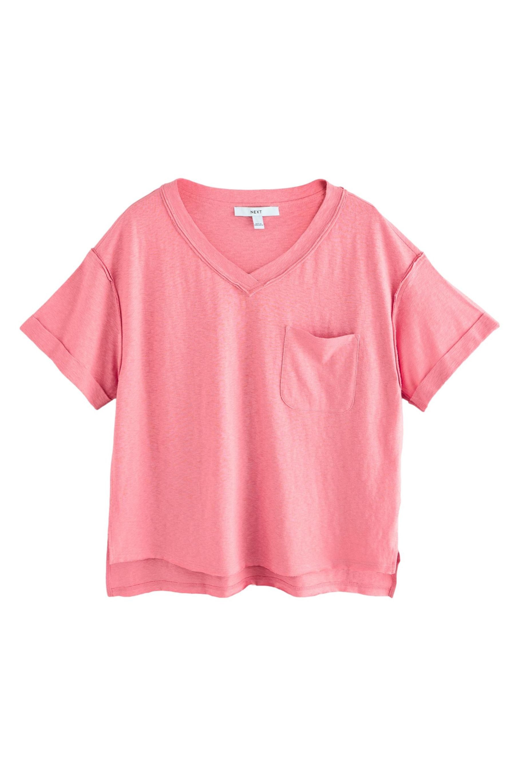 Next V-Shirt Legeres Oversize-T-Shirt mit V-Ausschnitt günstig online kaufen