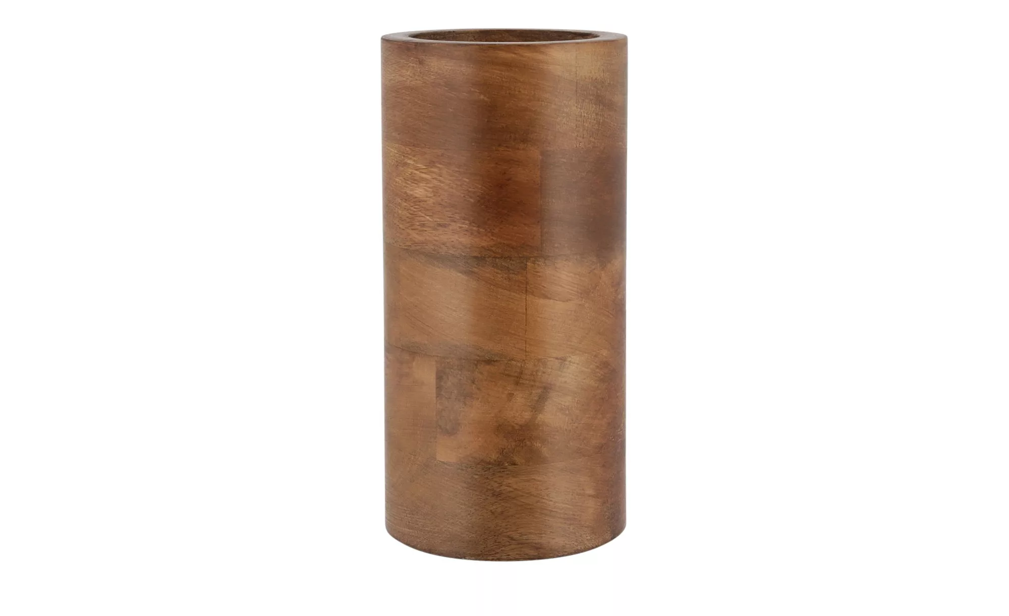 Deko Vase ¦ holzfarben ¦ Holz ¦ Maße (cm): H: 20  Ø: 8 Accessoires > Vasen günstig online kaufen