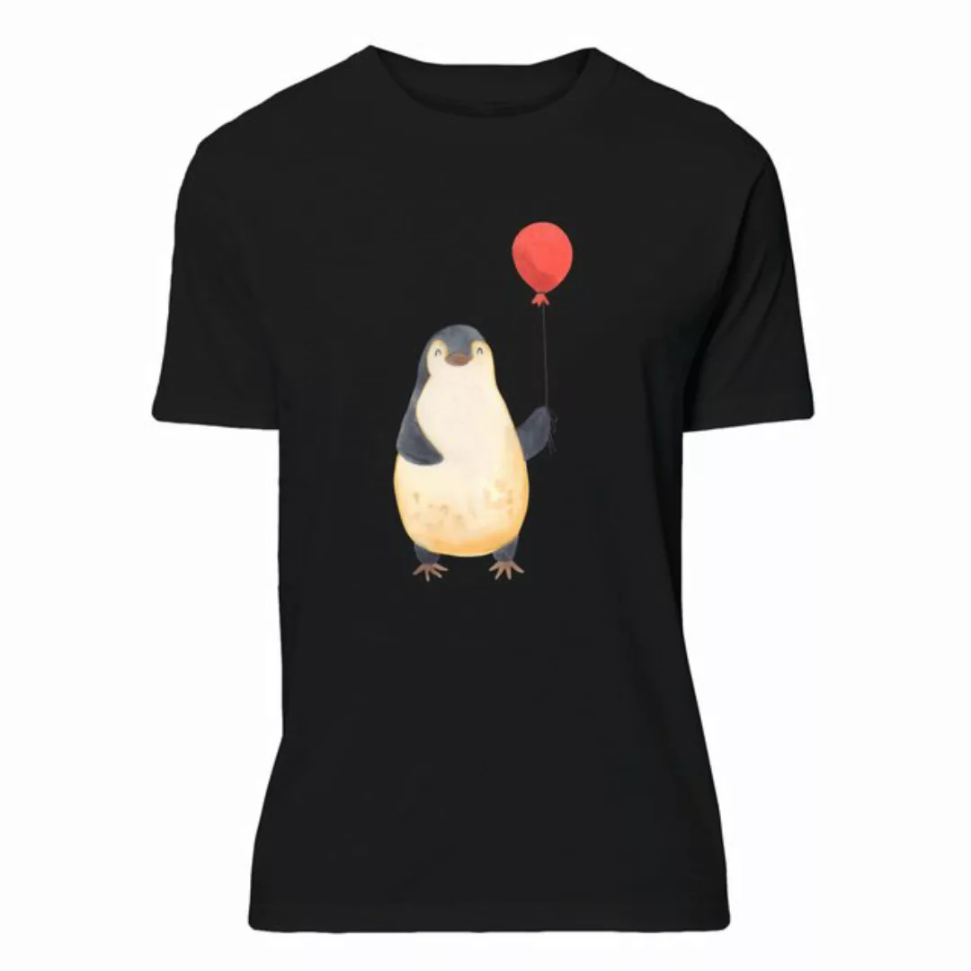 Mr. & Mrs. Panda T-Shirt Pinguin Luftballon - Schwarz - Geschenk, T-Shirt, günstig online kaufen