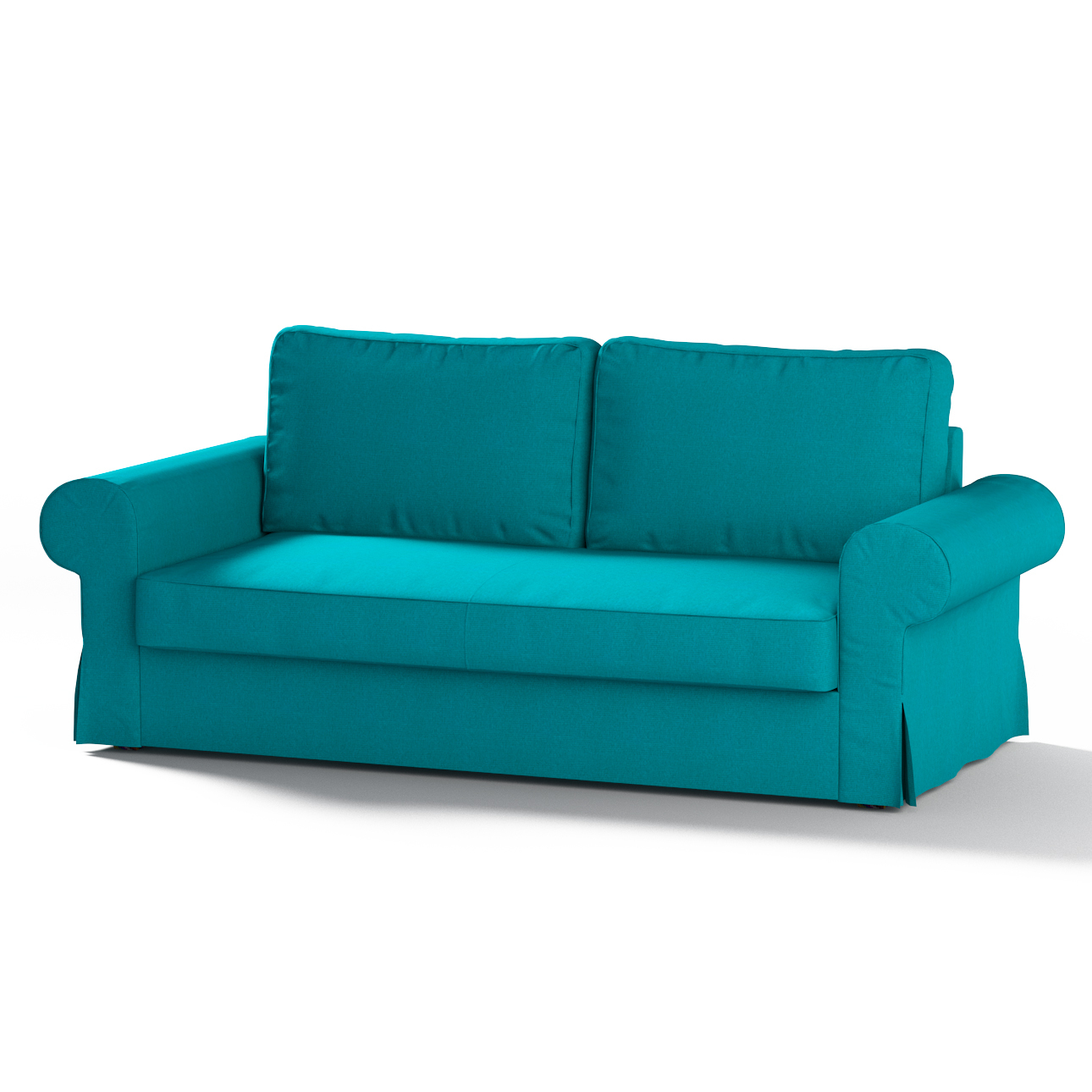 Bezug für Backabro 3-Sitzer Sofa ausklappbar, türkis, Bezug für Backabro 3- günstig online kaufen