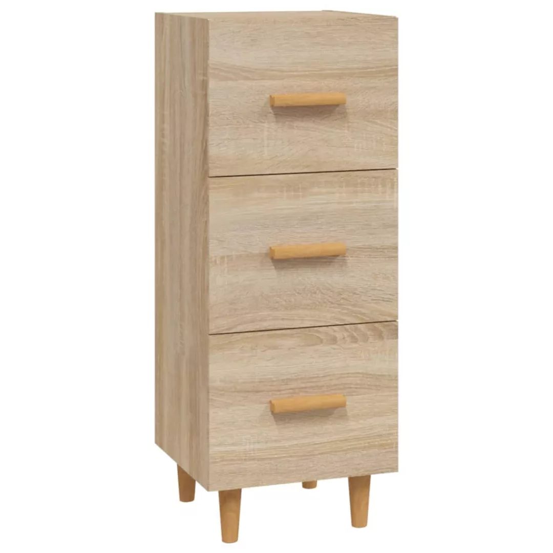 Vidaxl Sideboard Sonoma-eiche 34,5x34x90 Cm Holzwerkstoff günstig online kaufen