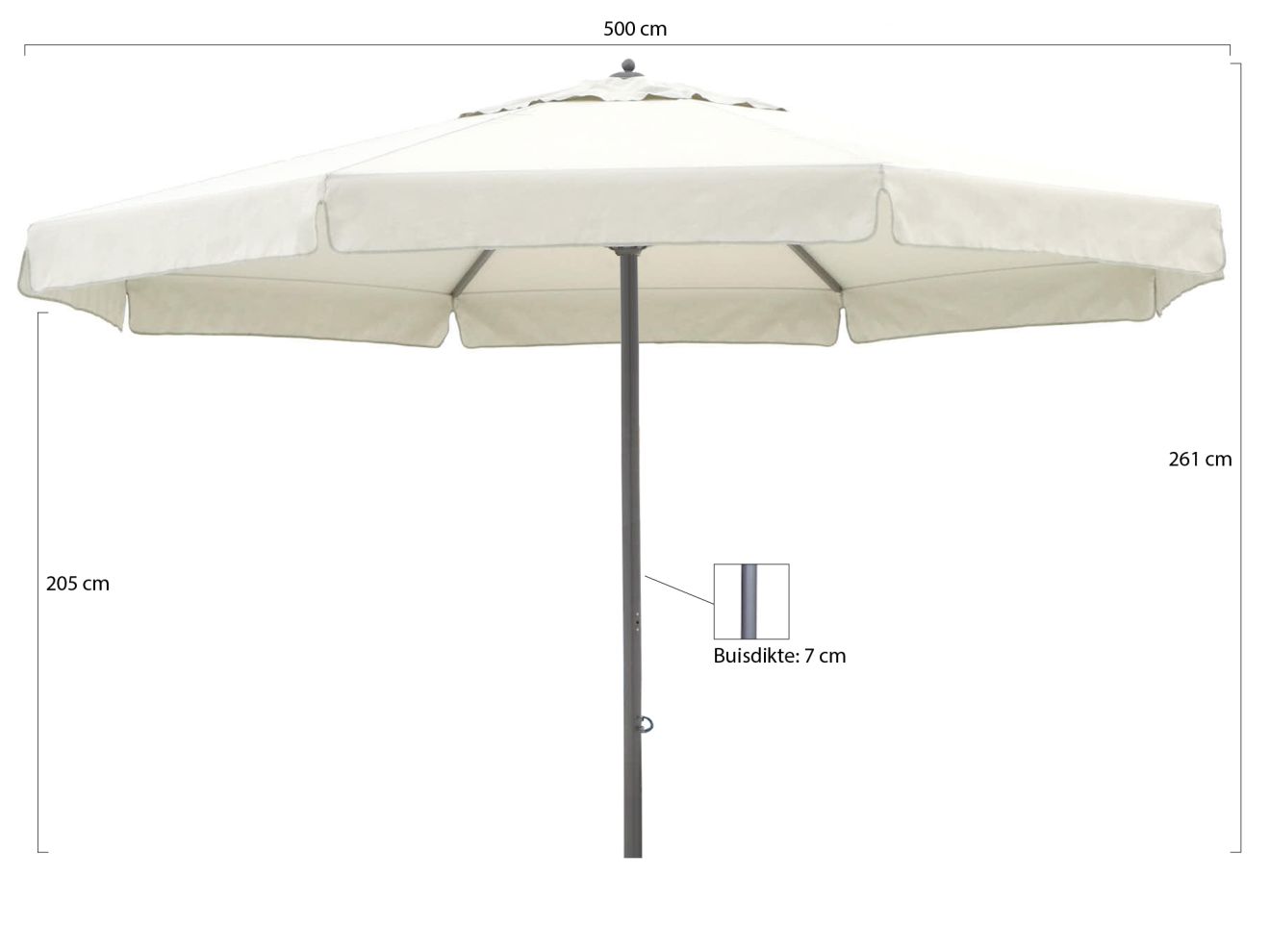 Shadowline Java Sonnenschirm ø 500 cm günstig online kaufen