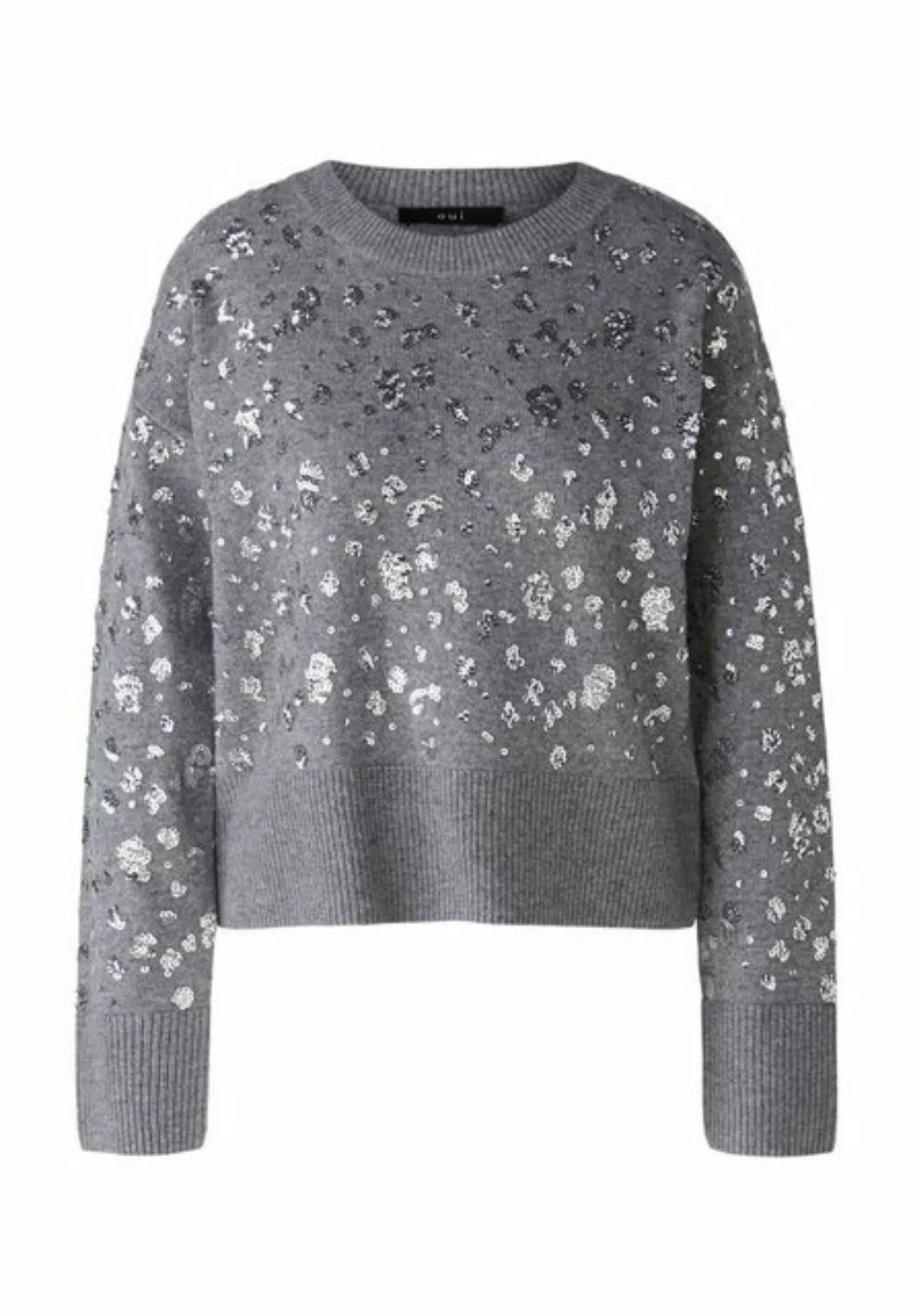 Oui Strickpullover Pullover Wollmischung günstig online kaufen