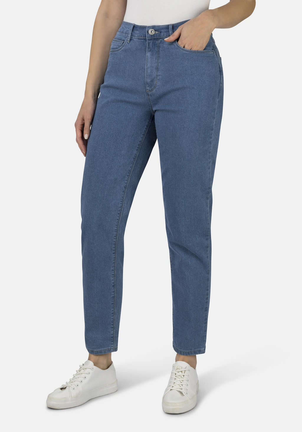 STOOKER WOMEN 5-Pocket-Jeans "Nizza Denim Tapered Fit", Tapered Fit Casual günstig online kaufen