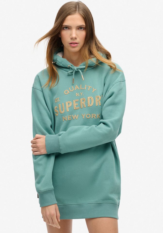 Superdry Jerseykleid LUXE METALLIC LOGO HOOD DRESS günstig online kaufen