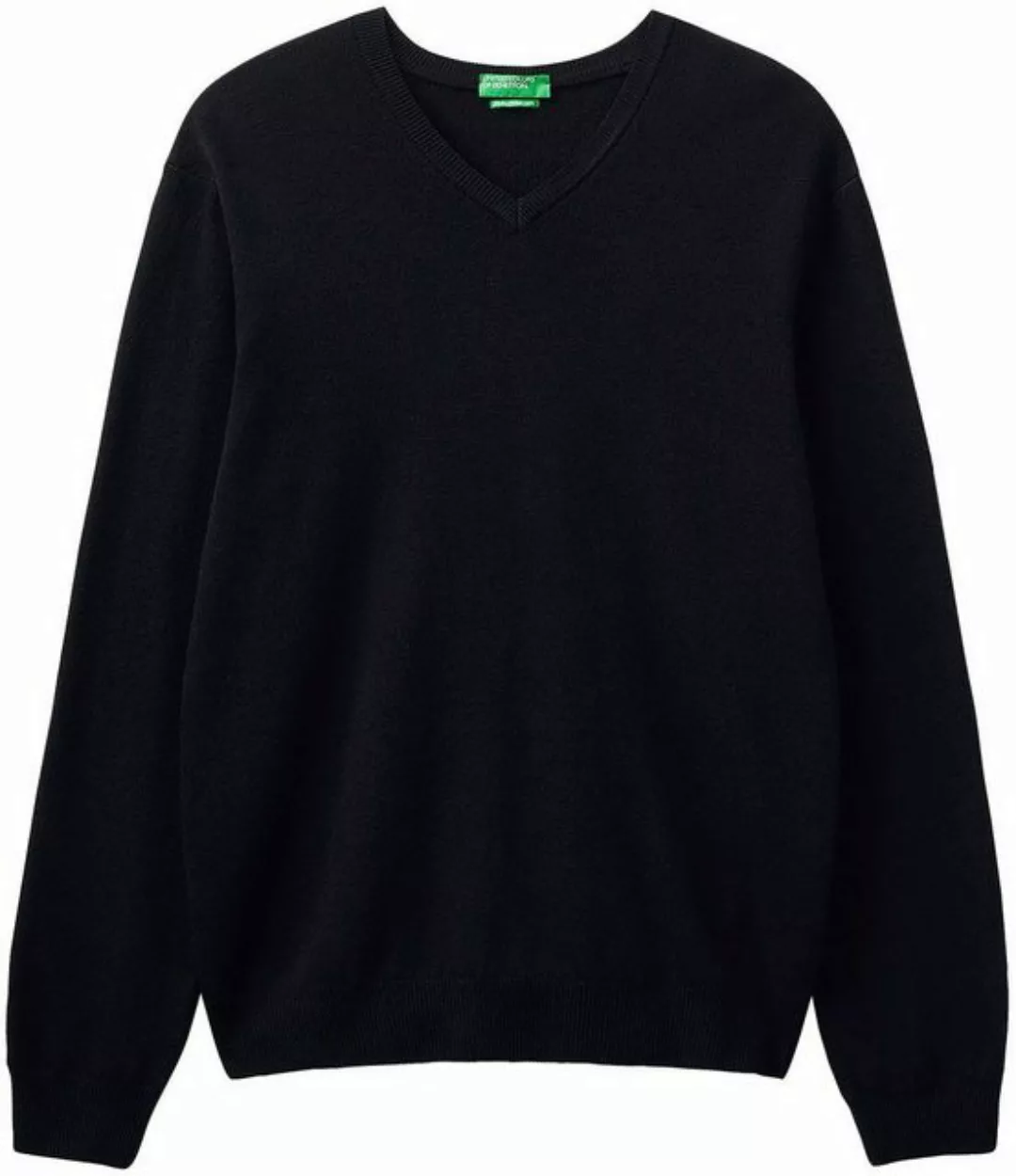 United Colors of Benetton V-Ausschnitt-Pullover im cleanen Look günstig online kaufen