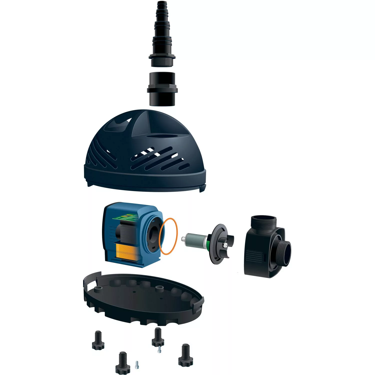 Ubbink Cascademax 16000 Wasserfall- und Bachlaufpumpe 15800 l/h 160 W günstig online kaufen