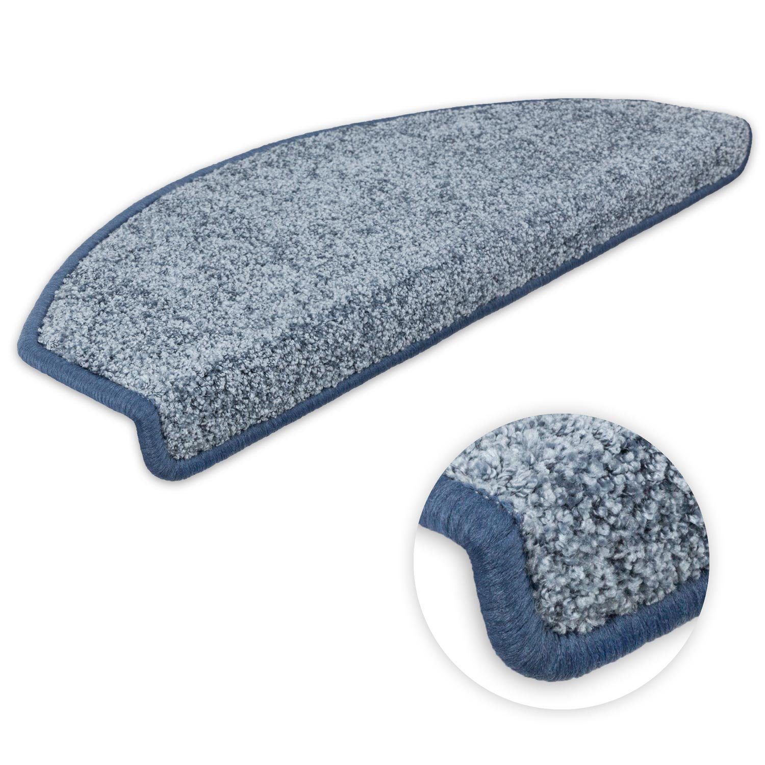 Metzker® Stufenmatte Stufenmatten Ventura Halbrund Hellblau günstig online kaufen