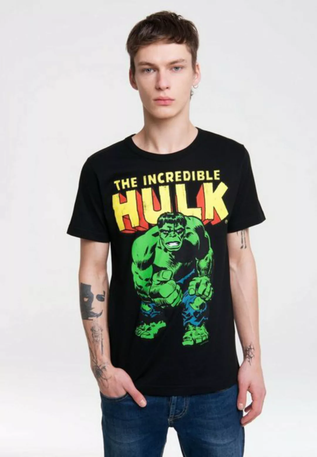 LOGOSHIRT T-Shirt Hulk - Marvel - The Incredible mit coolem Print günstig online kaufen