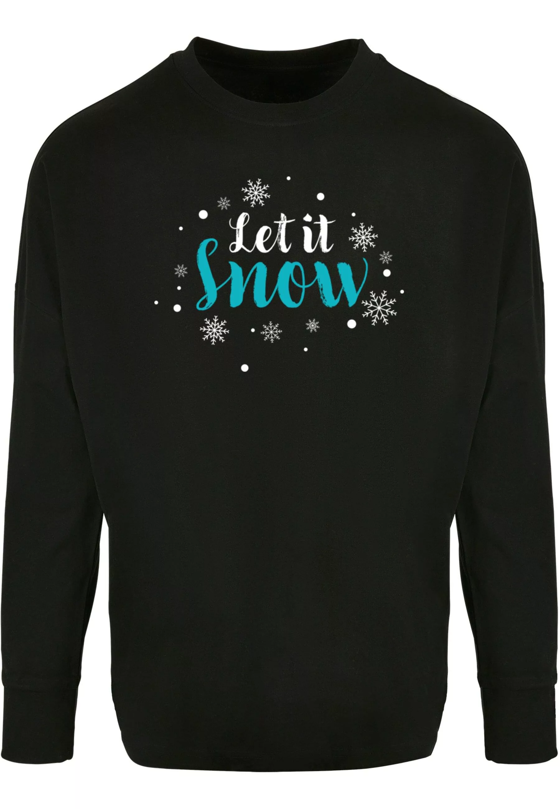 Merchcode Longsleeve Merchcode Herren Let it snow Oversized Cut On Sleeve L günstig online kaufen