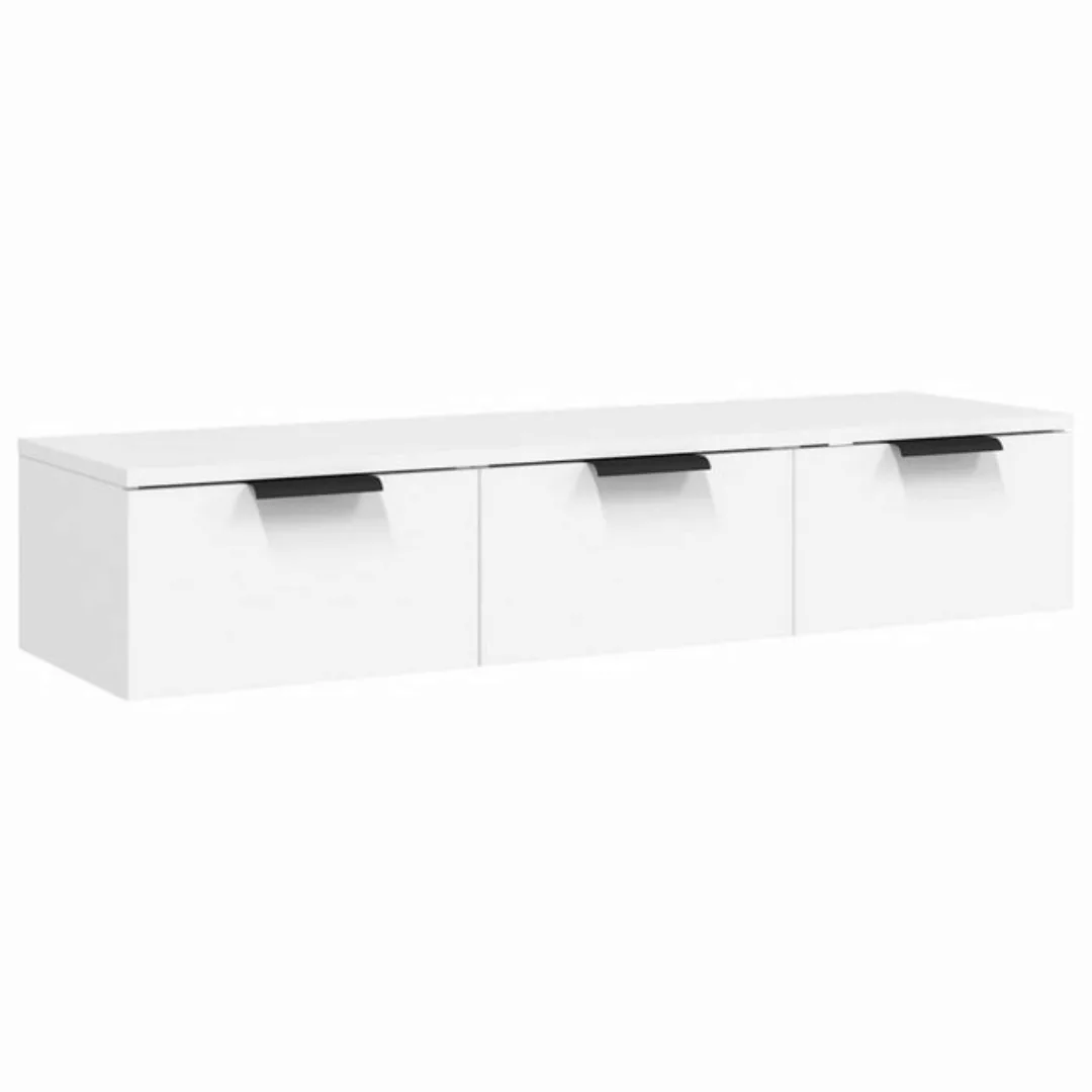 furnicato Schuhschrank Wandschrank Weiß 102x30x20 cm Holzwerkstoff (1-St) günstig online kaufen