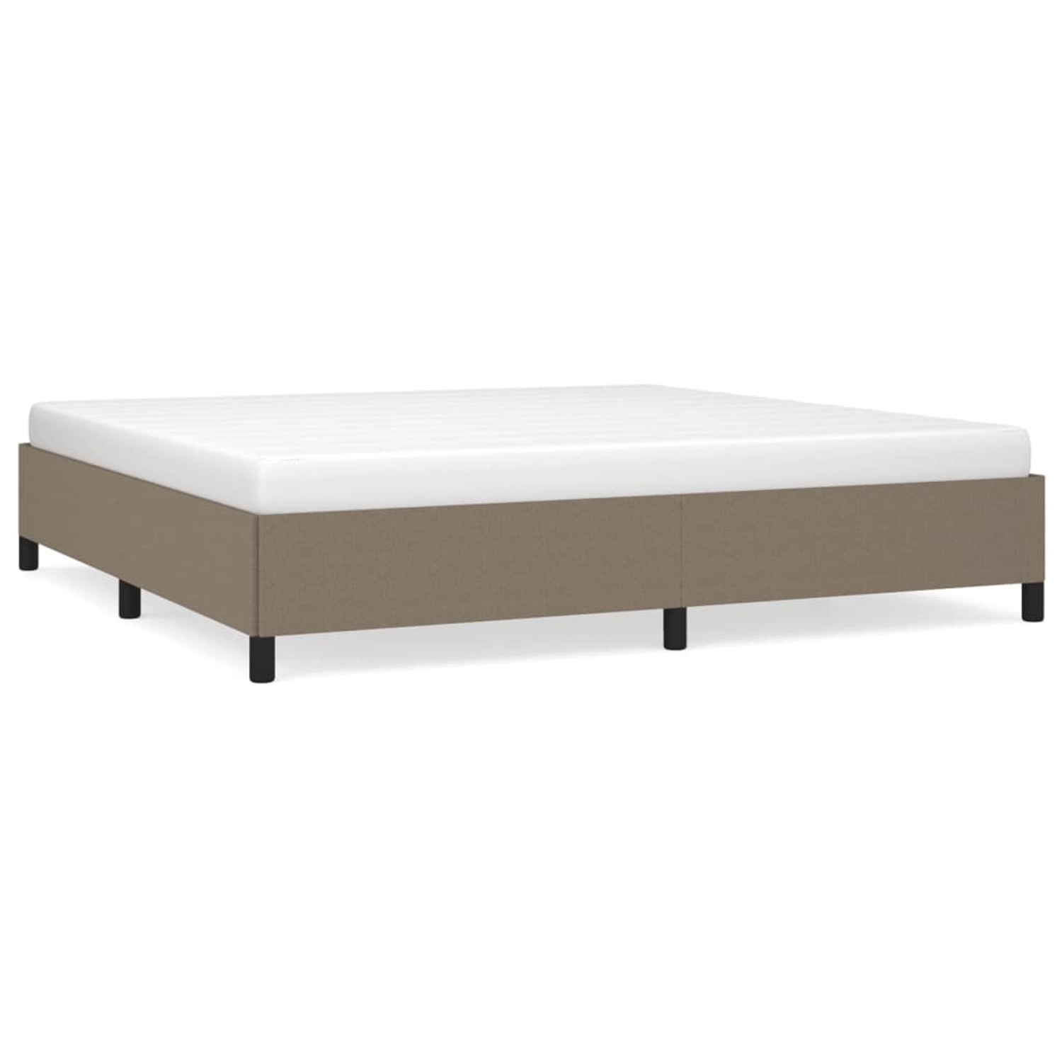 vidaXL Bettgestell Taupe 200x200 cm Stoff Modell 21347649 günstig online kaufen