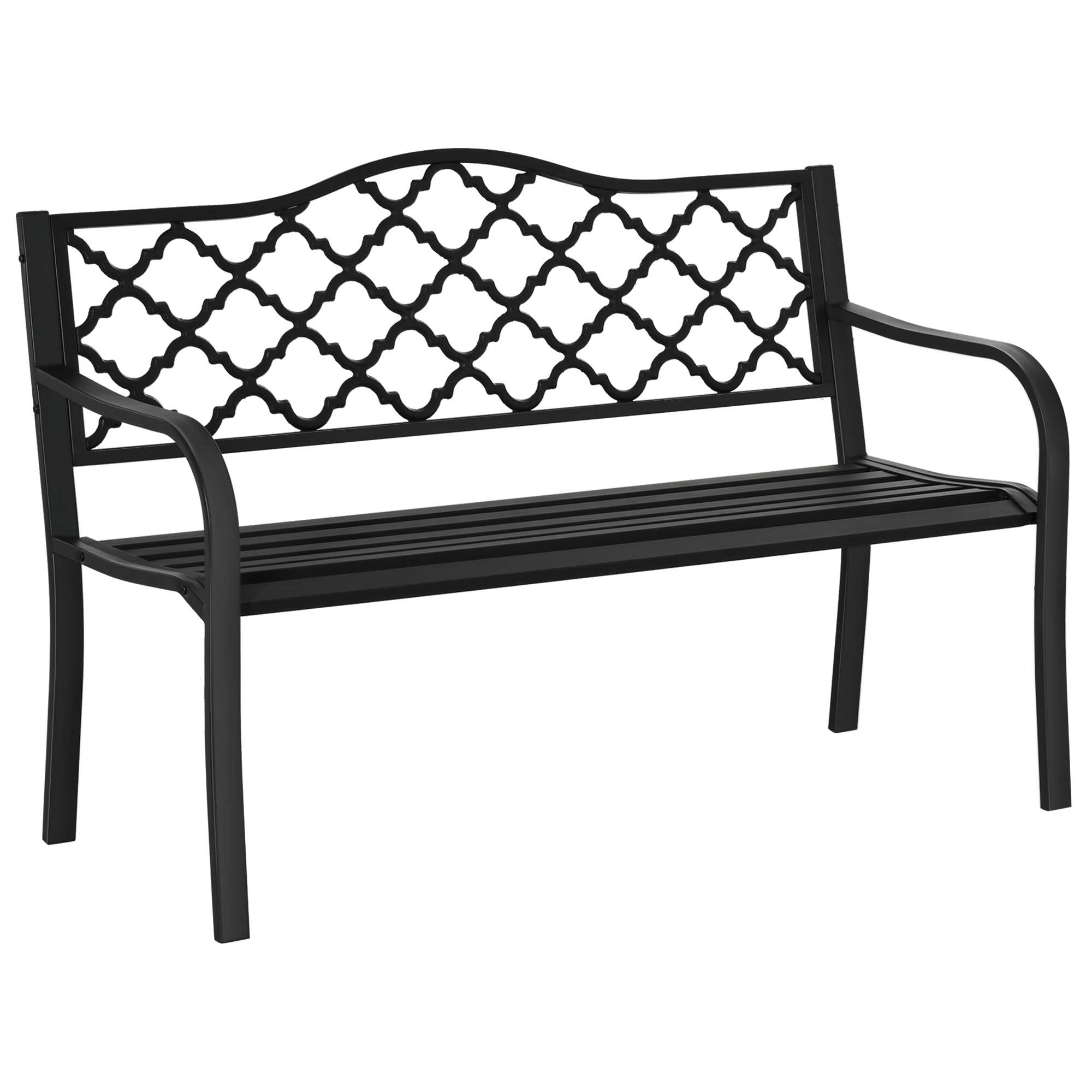Outsunny Gartenbank aus Metall Sitzbank Bank günstig online kaufen