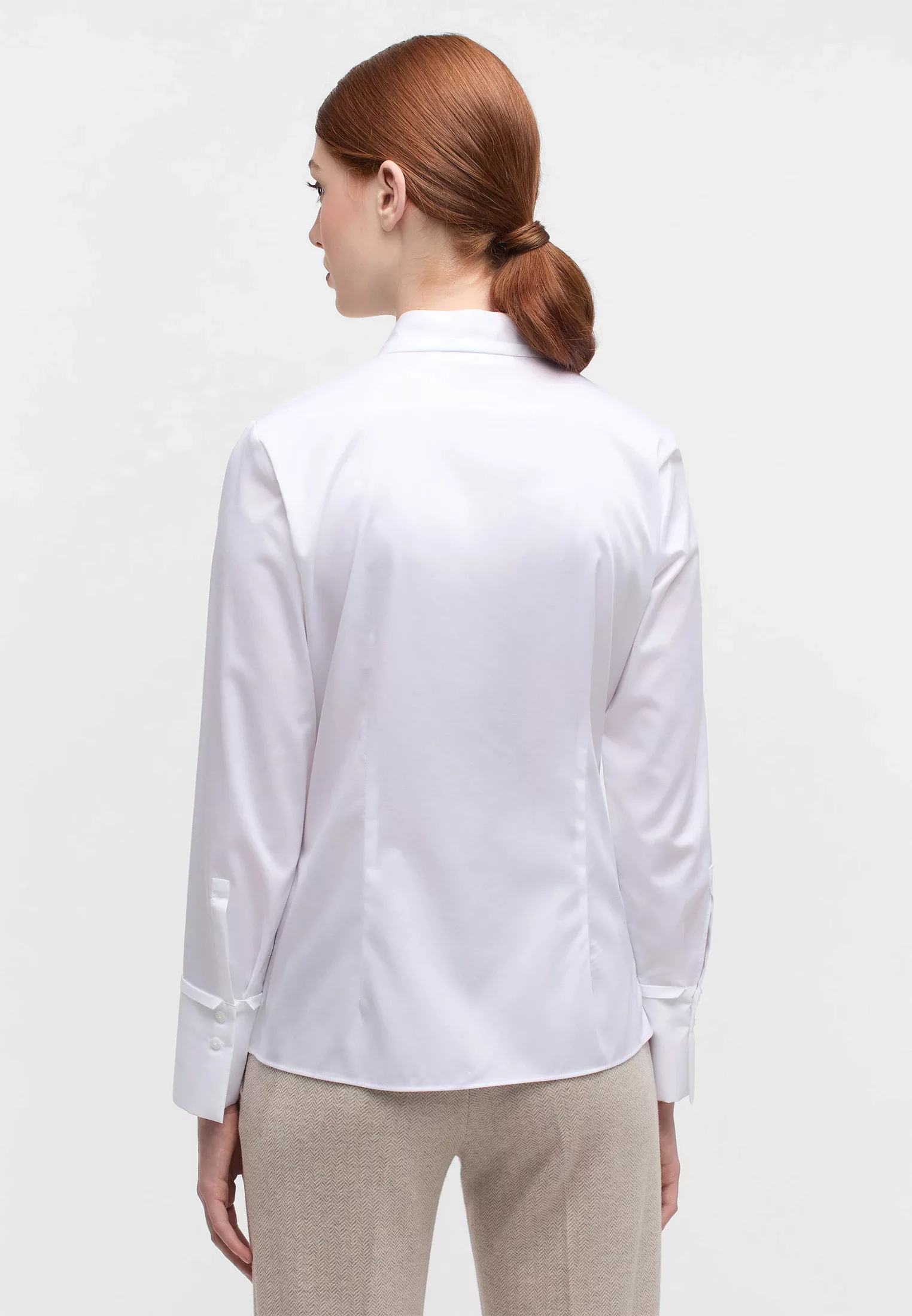 Eterna Langarmbluse Satin Shirt Bluse Satingewebe Langarm günstig online kaufen