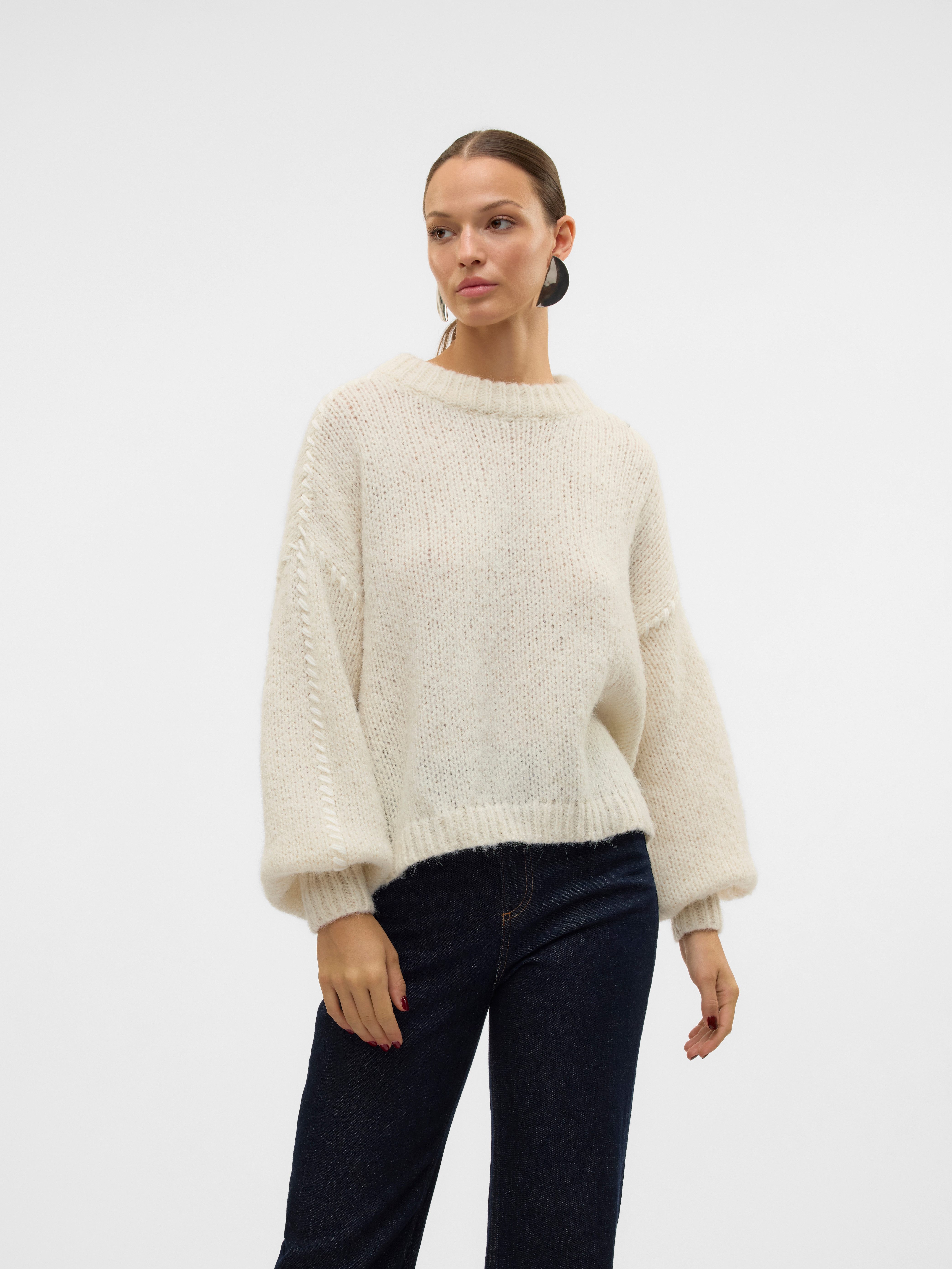 Vero Moda Rundhalspullover VMFENG LS O-NECK günstig online kaufen