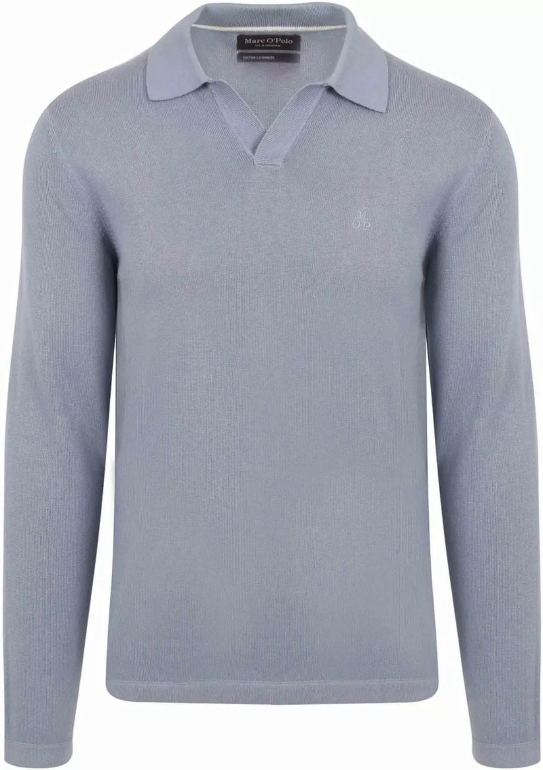 Marc O'Polo Longsleeve Poloshirt Riva Hellblau - Größe XXL günstig online kaufen