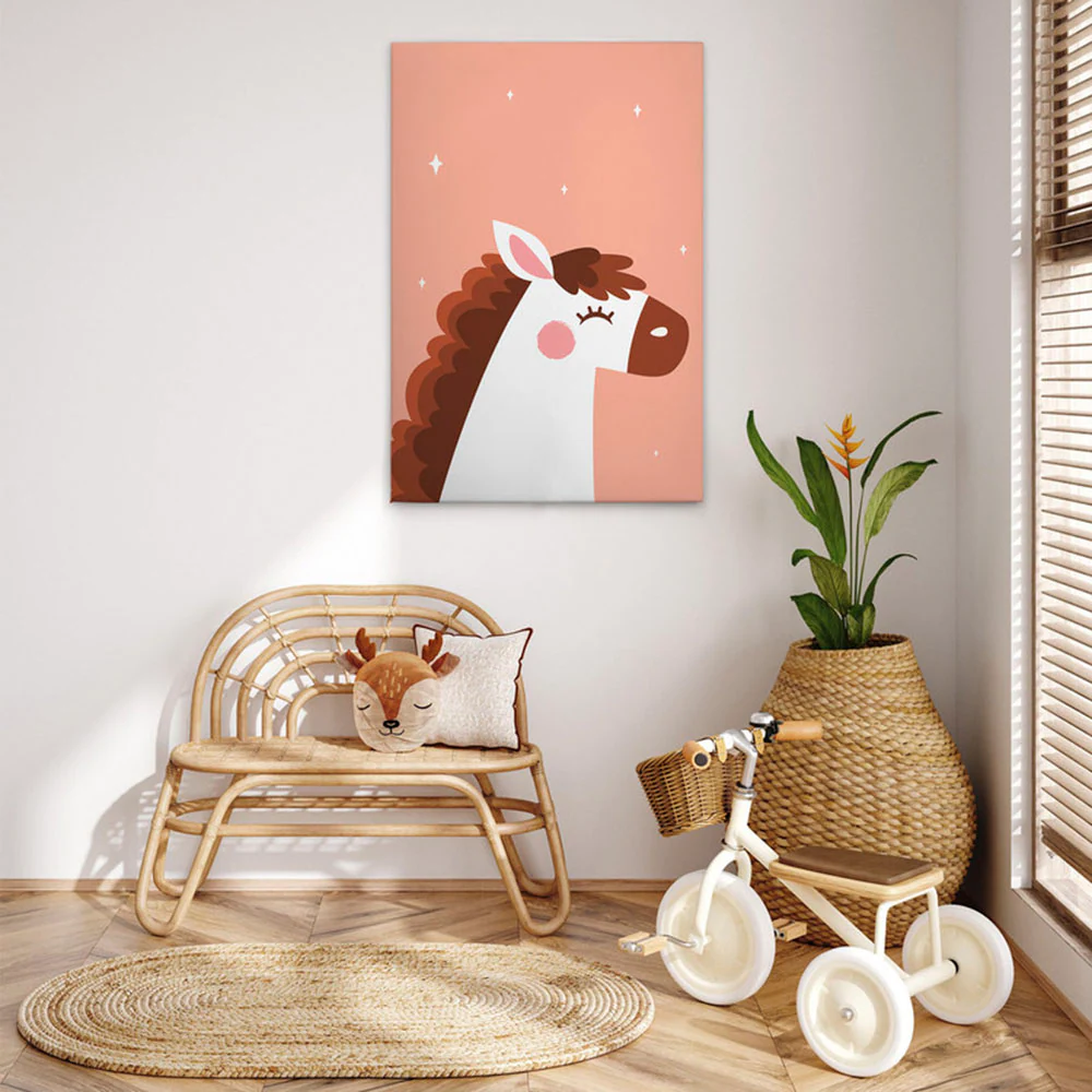 A.S. Création Leinwandbild "Unicorn 1 - Wandbild Rosa Weiß Braun Keilrahmen günstig online kaufen