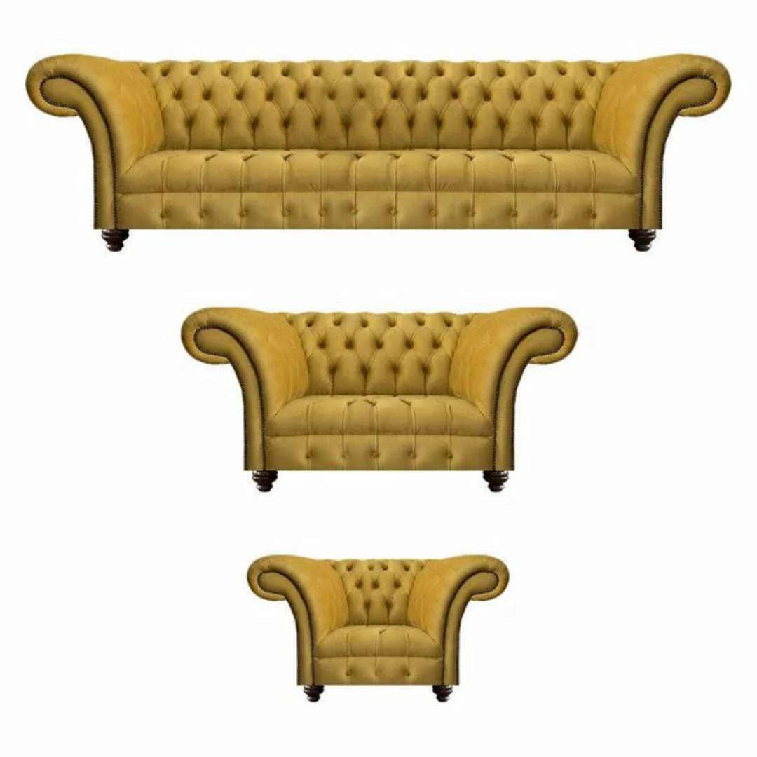 JVmoebel Chesterfield-Sofa Sofagarnitur Couch Polster Chesterfield Modern D günstig online kaufen