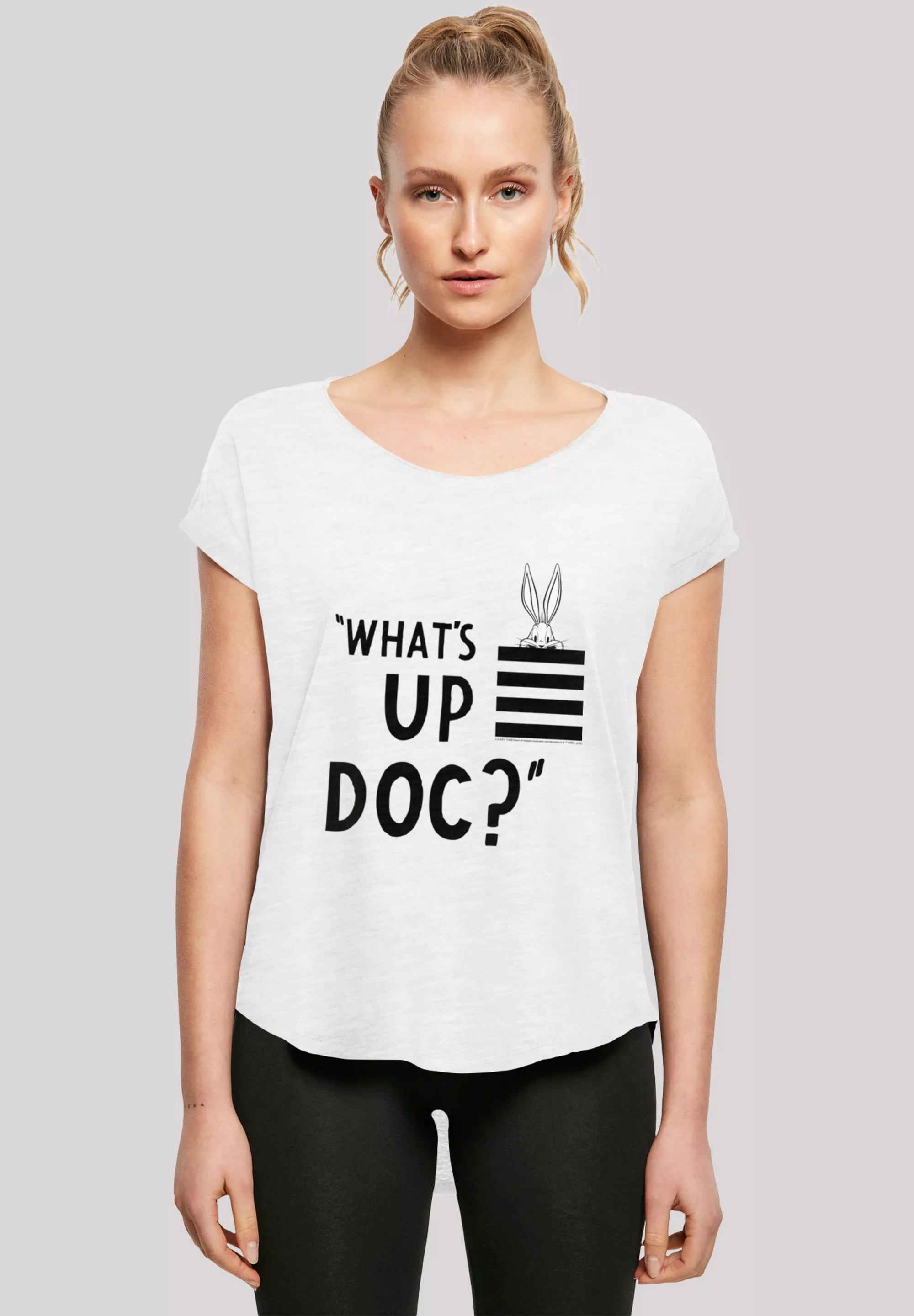 F4NT4STIC T-Shirt "Looney Tunes Bugs Bunny Whats Up Doc Stripes", Print günstig online kaufen