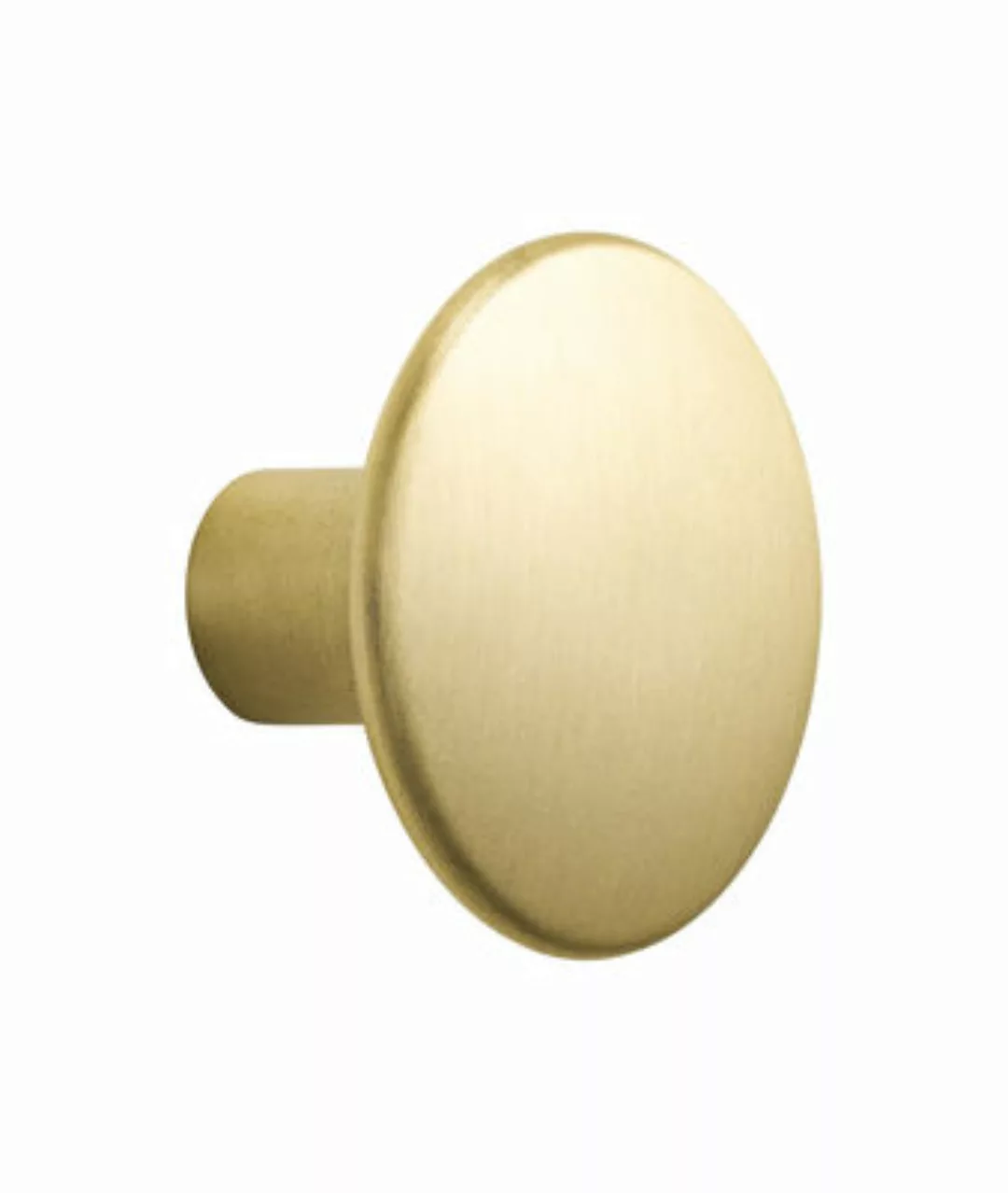 Wandhaken The Dots Metal gold metall / Größe M - Ø 3,9 cm - Muuto - Metall günstig online kaufen