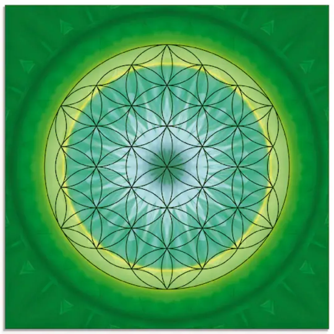 Artland Glasbild »Blume des Lebens 3«, Muster, (1 St.), in verschiedenen Gr günstig online kaufen