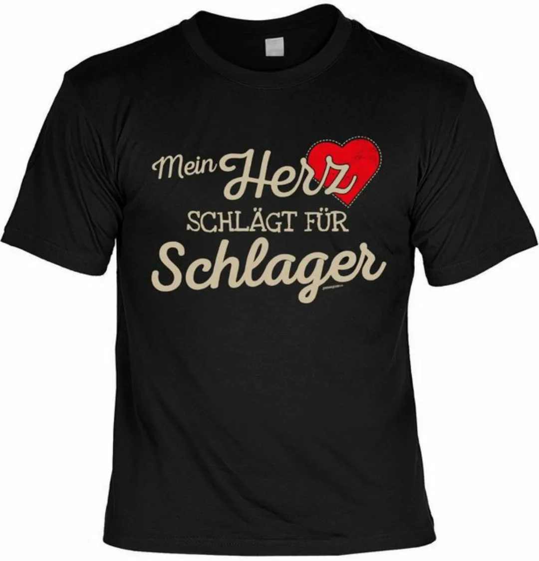 Art & Detail Shirt T-Shirt Mein HERZ schlägt für Schlager, Weihnachten - Sp günstig online kaufen