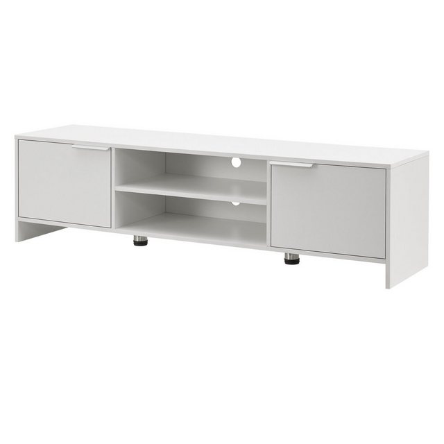 en.casa TV-Schrank »Stevns« mit 2 Türen 145x38x40 cm Weiß günstig online kaufen