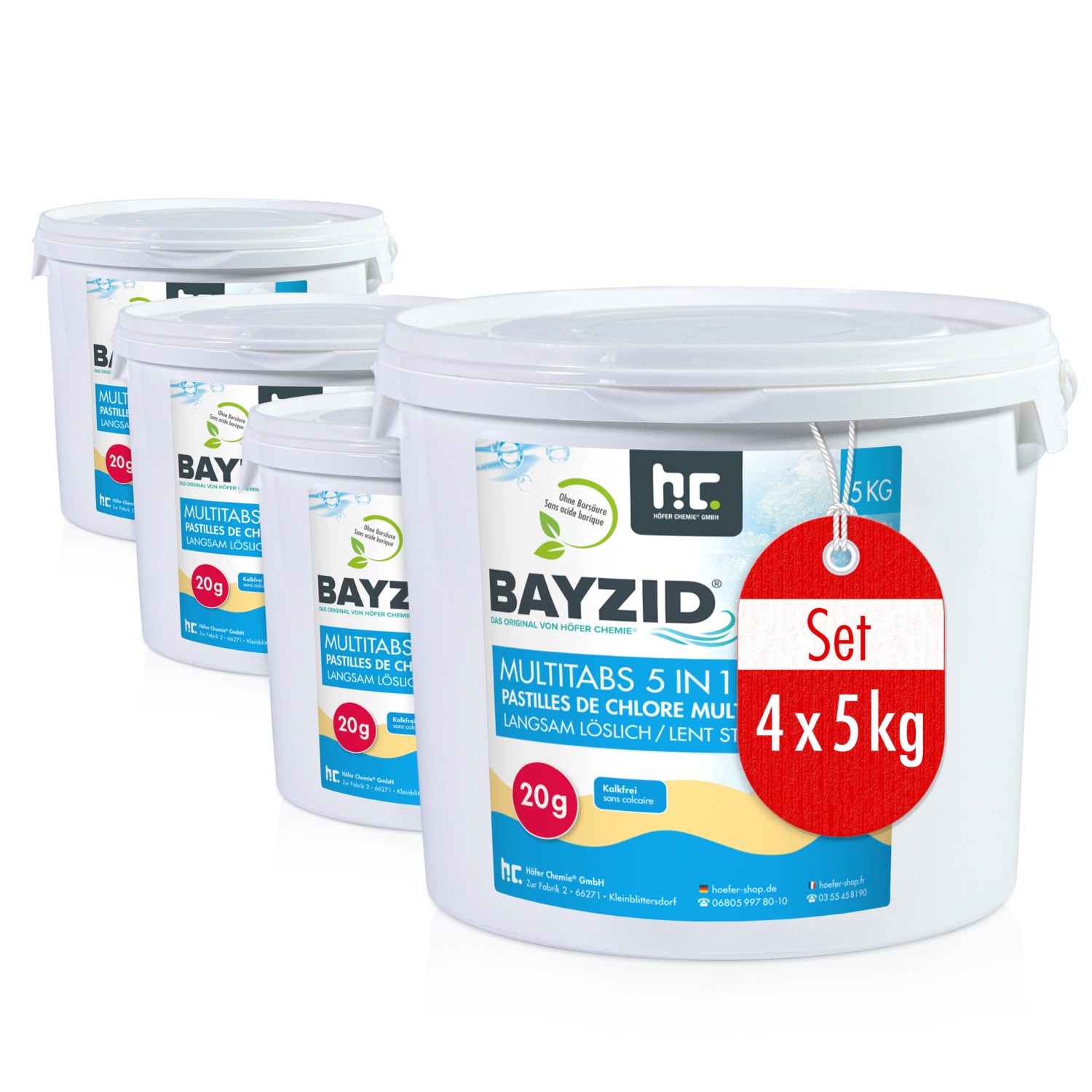 Bayzid Multitabs 20g 5in1 für Pools 4 x 5kg günstig online kaufen