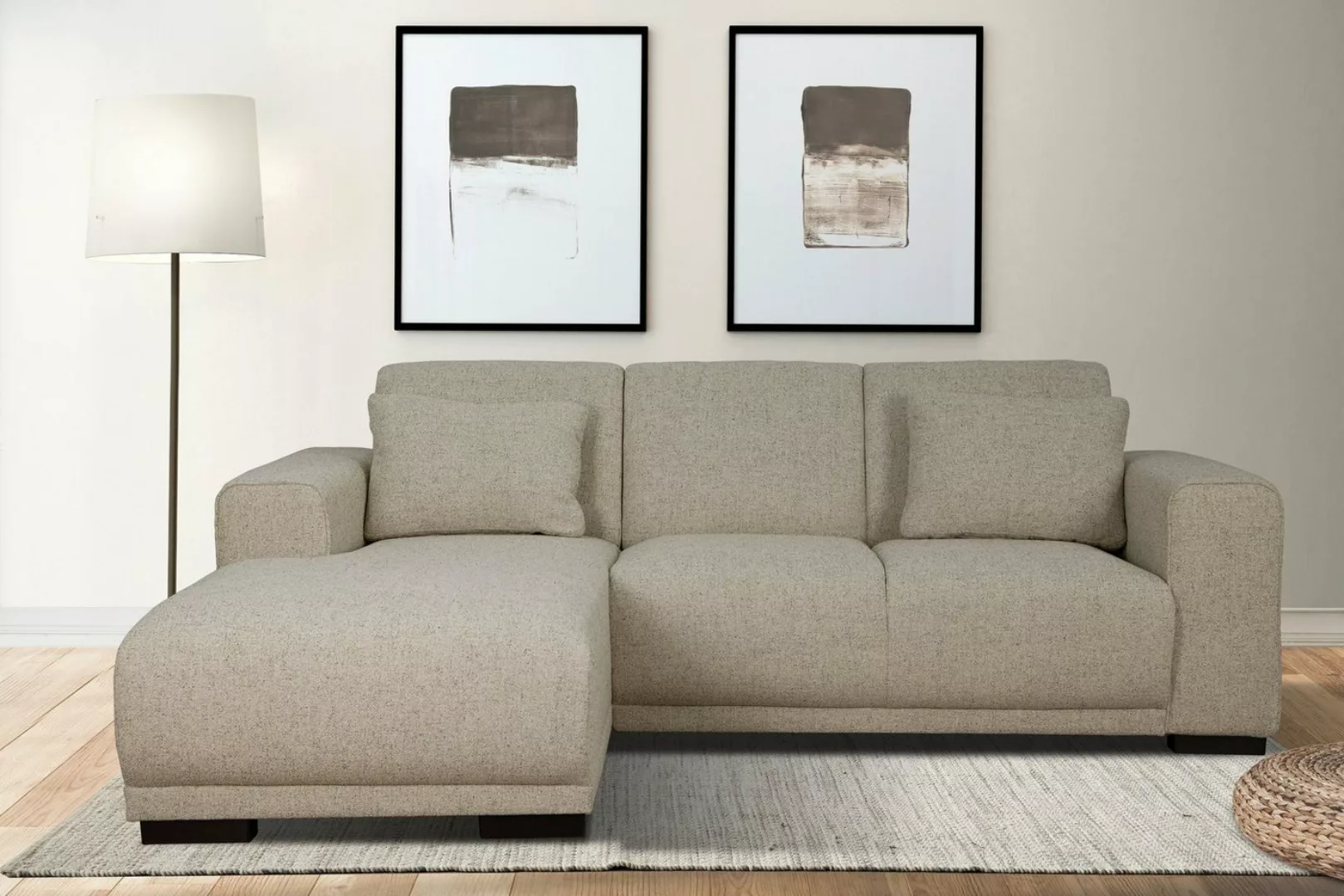 Home affaire Ecksofa "Bornholm inkl. 2 Kissen, Stellmaße 234x162 cm L-Form" günstig online kaufen