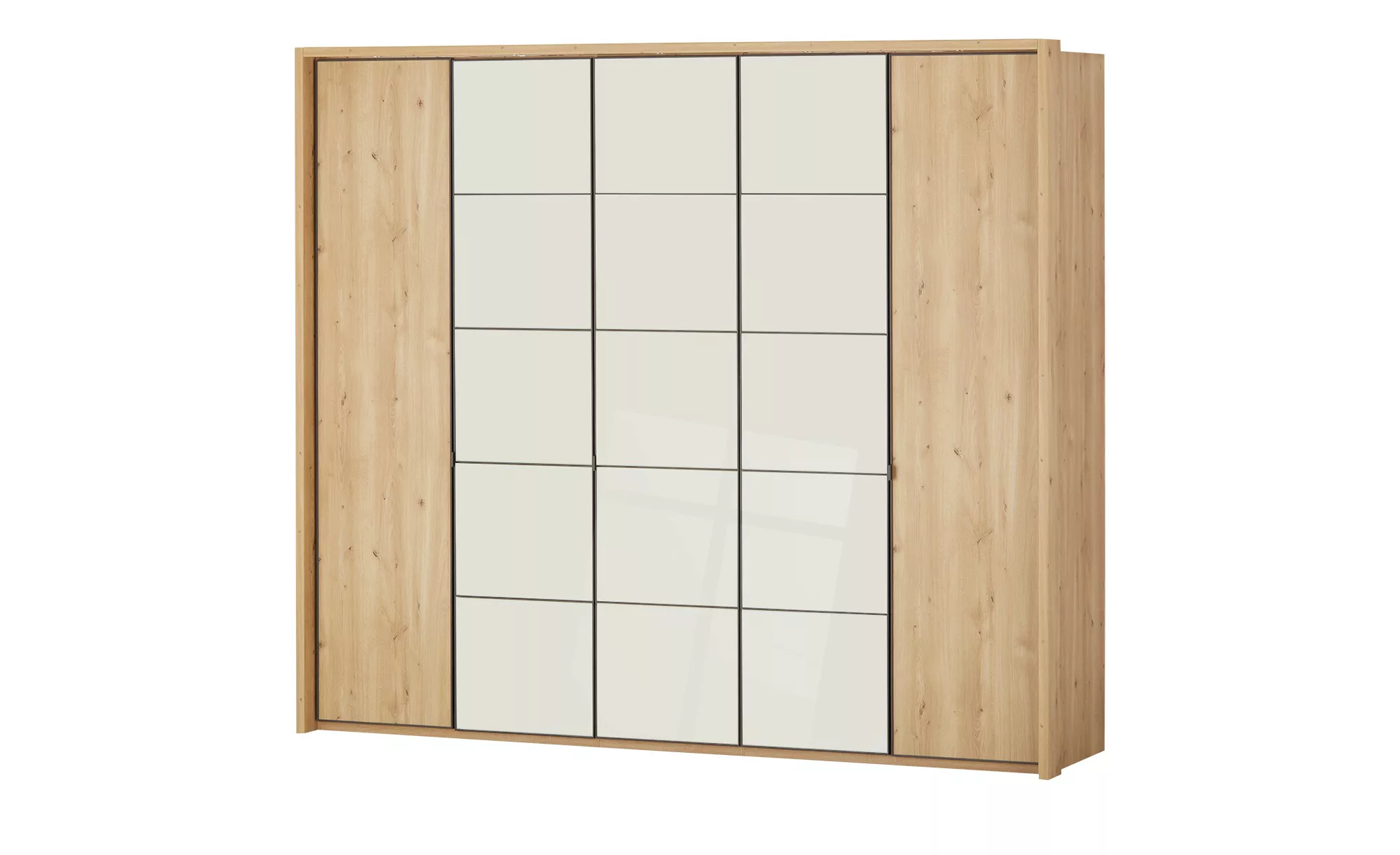 uno Drehtürenschrank  5-türig  Nefi ¦ holzfarben ¦ Maße (cm): B: 256 H: 220 günstig online kaufen