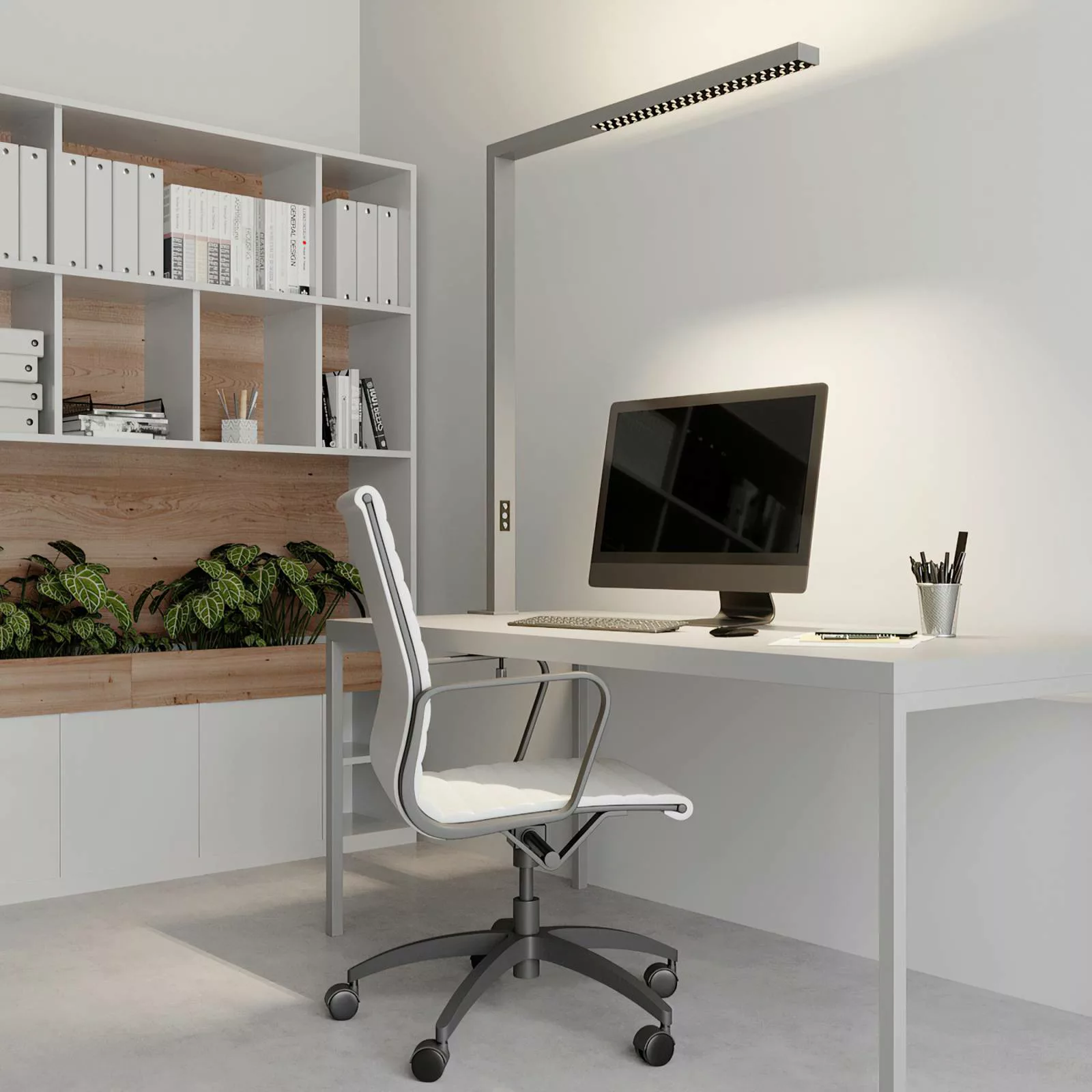Arcchio Jolinda LED-Office-Klemmleuchte, silber günstig online kaufen