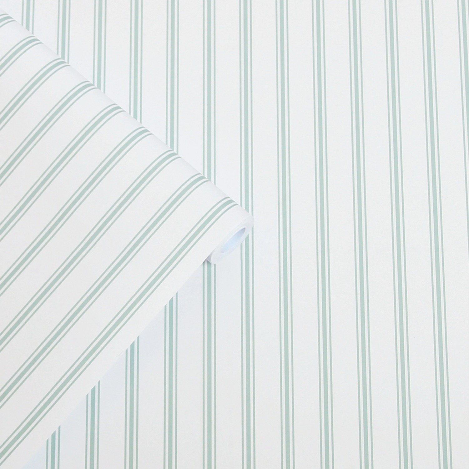 LAURA ASHLEY Vliestapete »Farnworth Stripe Sage Green«, natürlich, 10mx52cm günstig online kaufen