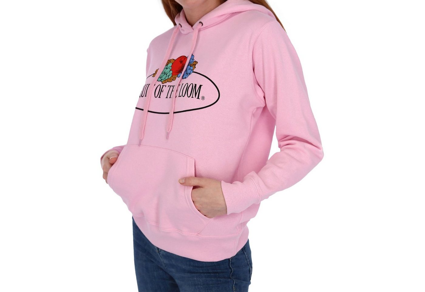 Fruit of the Loom Kapuzensweatshirt Damen Kapuzenpullover mit Vintage-Logo günstig online kaufen