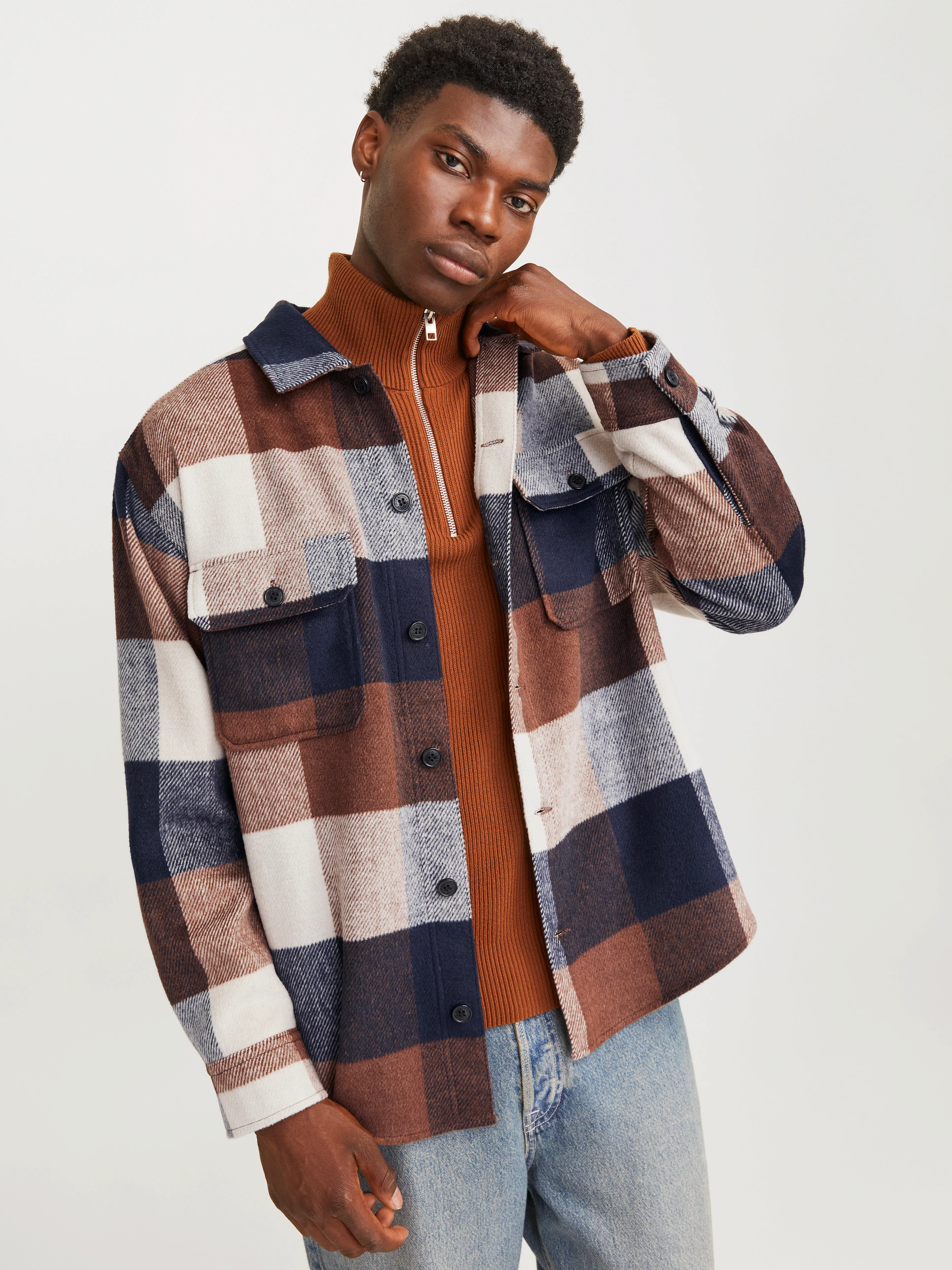 Jack & Jones Langarmhemd "JJEBRADLEY OLLIE OVERSHIRT LS NOOS", mit Brusttas günstig online kaufen