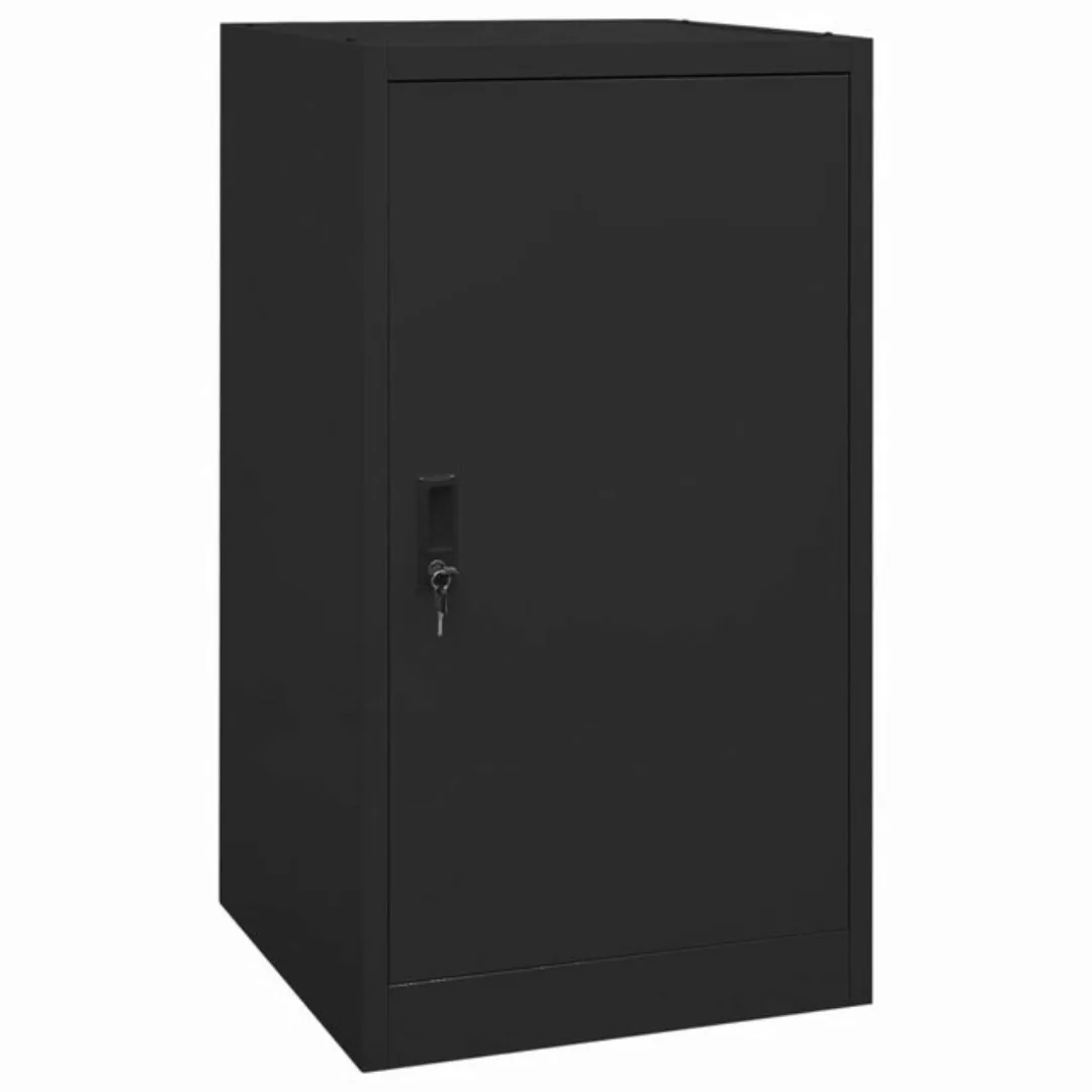 vidaXL Aktenschrank Sattelschrank Schwarz 53x53x105 cm Stahl günstig online kaufen